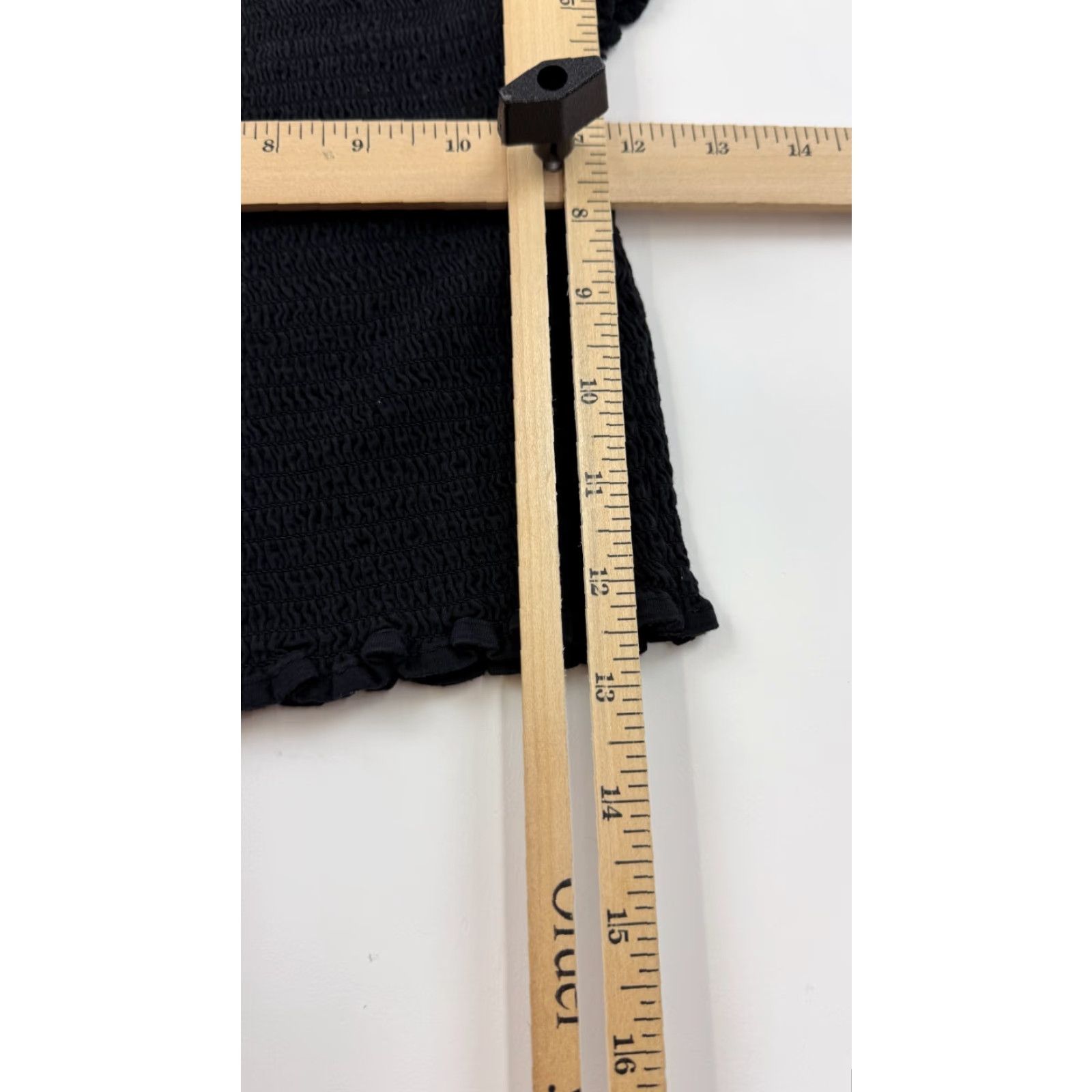 Brandy Melville Brandy Melville Black Cropped Off Shoulder Blouse Women One Size Cotton Casual Short Sleeve Size ONE SIZE - 7 Thumbnail