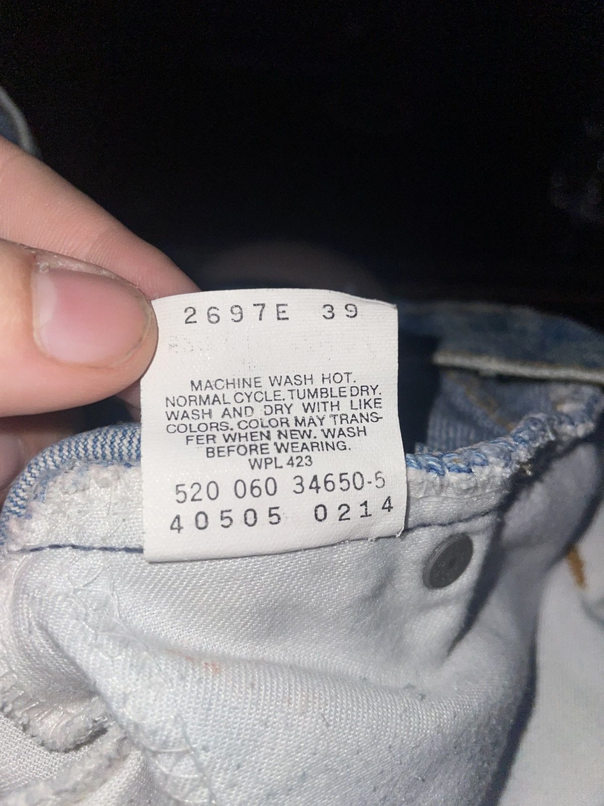 Levi's Levi’s Strauss Orange Tab 520 Jeans Tag 38x30 Size US 38 / EU 54 - 9 Thumbnail