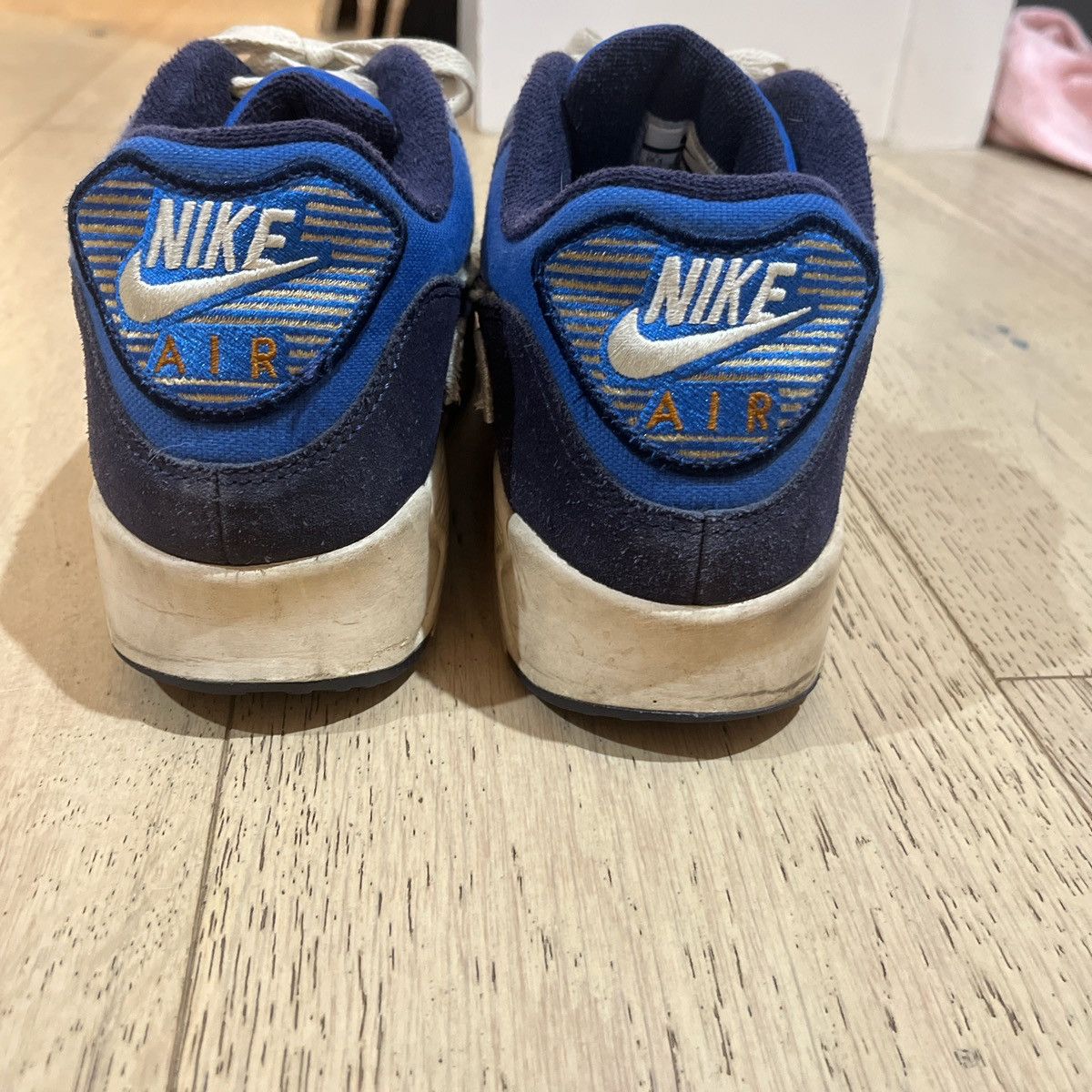 Nike Nike Air Max 90 Premium SE Game Royal Men Light Cream 2018 Size US 10.5 / EU 43-44 - 6 Thumbnail
