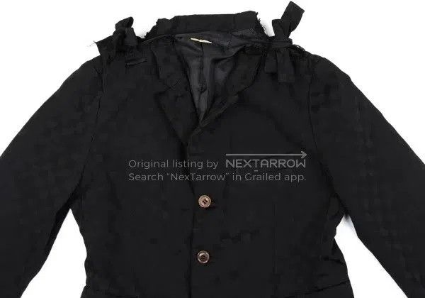 Comme des Garcons Comme Des Garcons Black retro pattern bow suit top Size S / US 4 / IT 40 - 4 Thumbnail