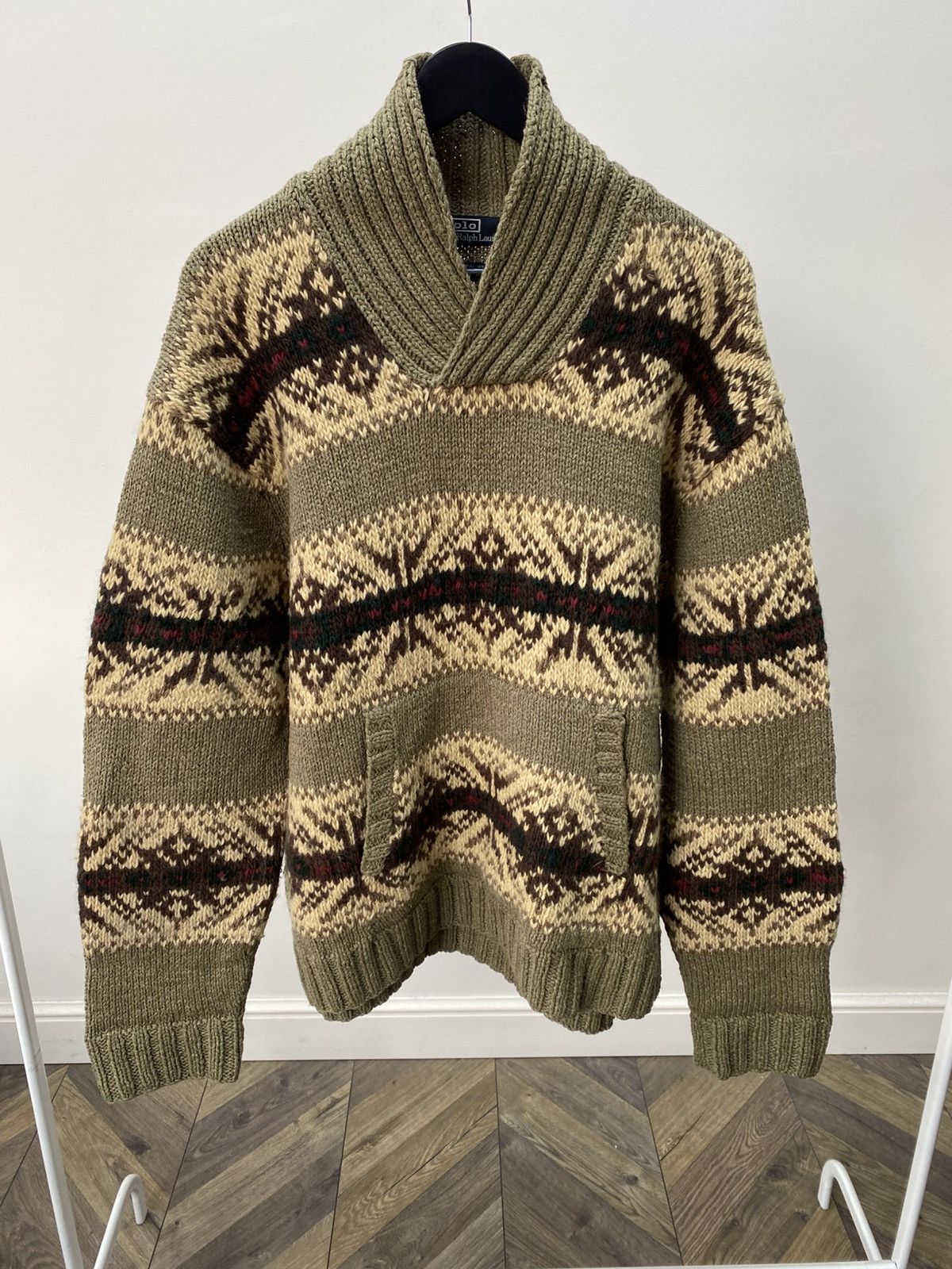 Polo Ralph Lauren Vintage Polo Ralph Lauren Hand Knit Wool Blend Sweater Size US XXL / EU 58 / 5 - 2 Thumbnail