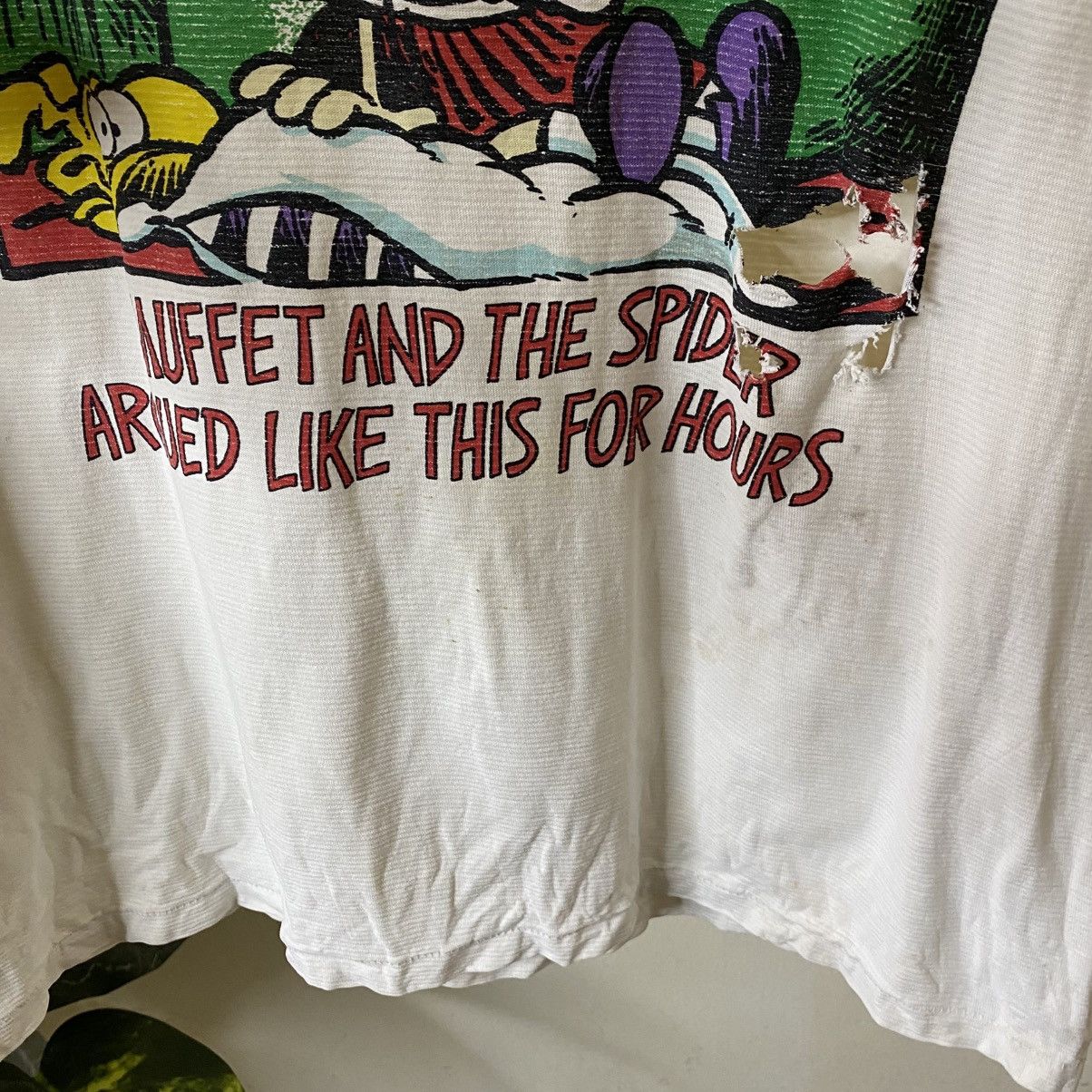 Vintage 1990s Bill Amend's Foxtrot Comics Promo Tshirt Distressed Size US L / EU 52-54 / 3 - 4 Thumbnail