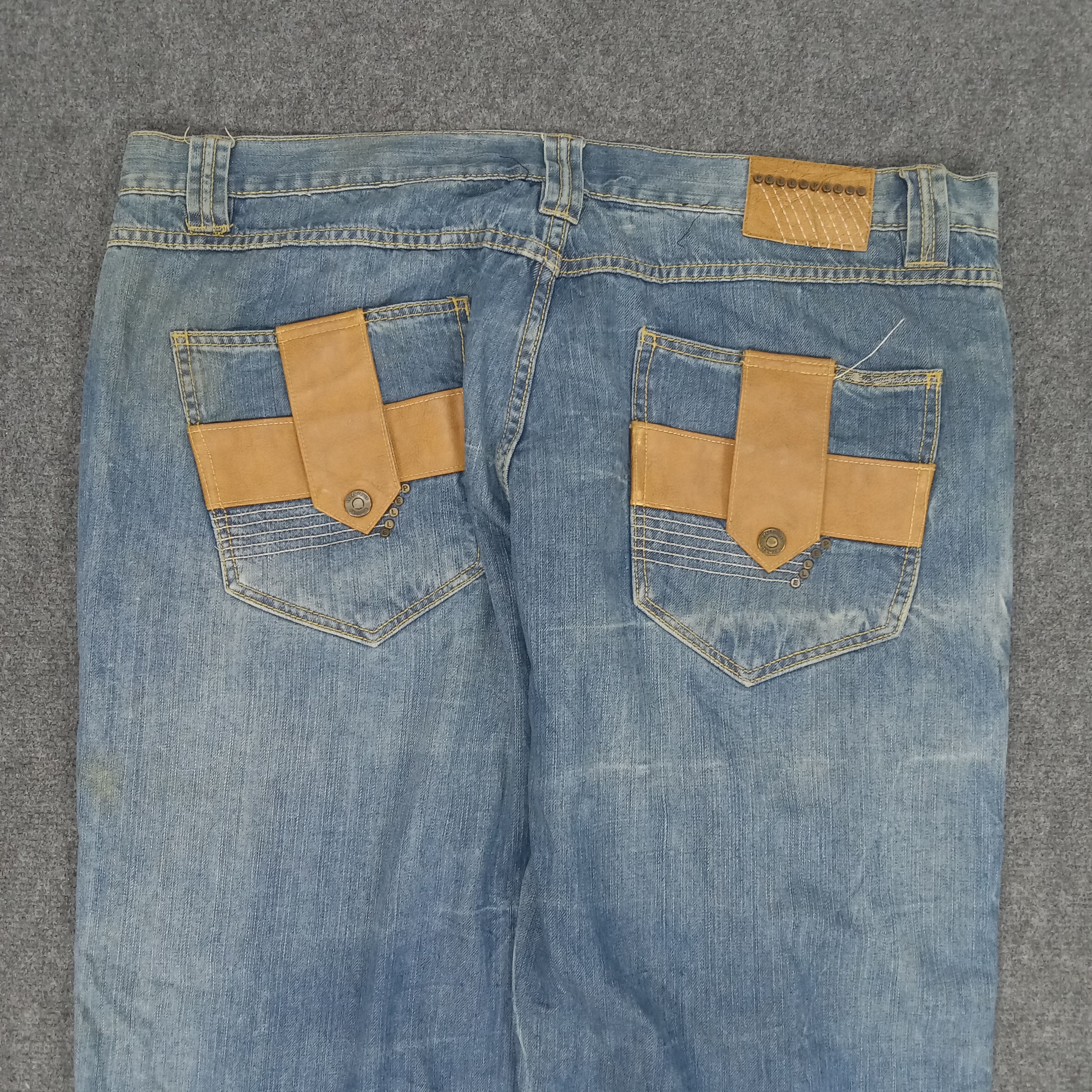 Pelle Pelle × Vintage Pelle Pelle Premium Pocket Designs Denim Jeans Size US 42 / EU 58 - 2 Thumbnail