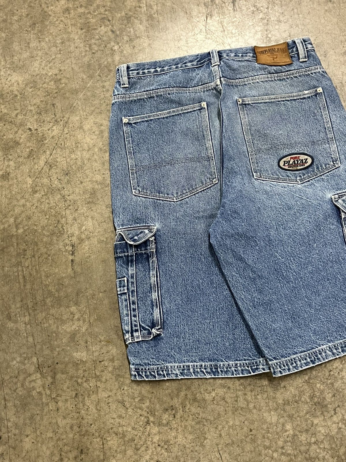 JNCO × Vintage Y2K pure playz baggy jorts carpenter cargo skater hype rare Size US 36 / EU 52 - 3 Thumbnail