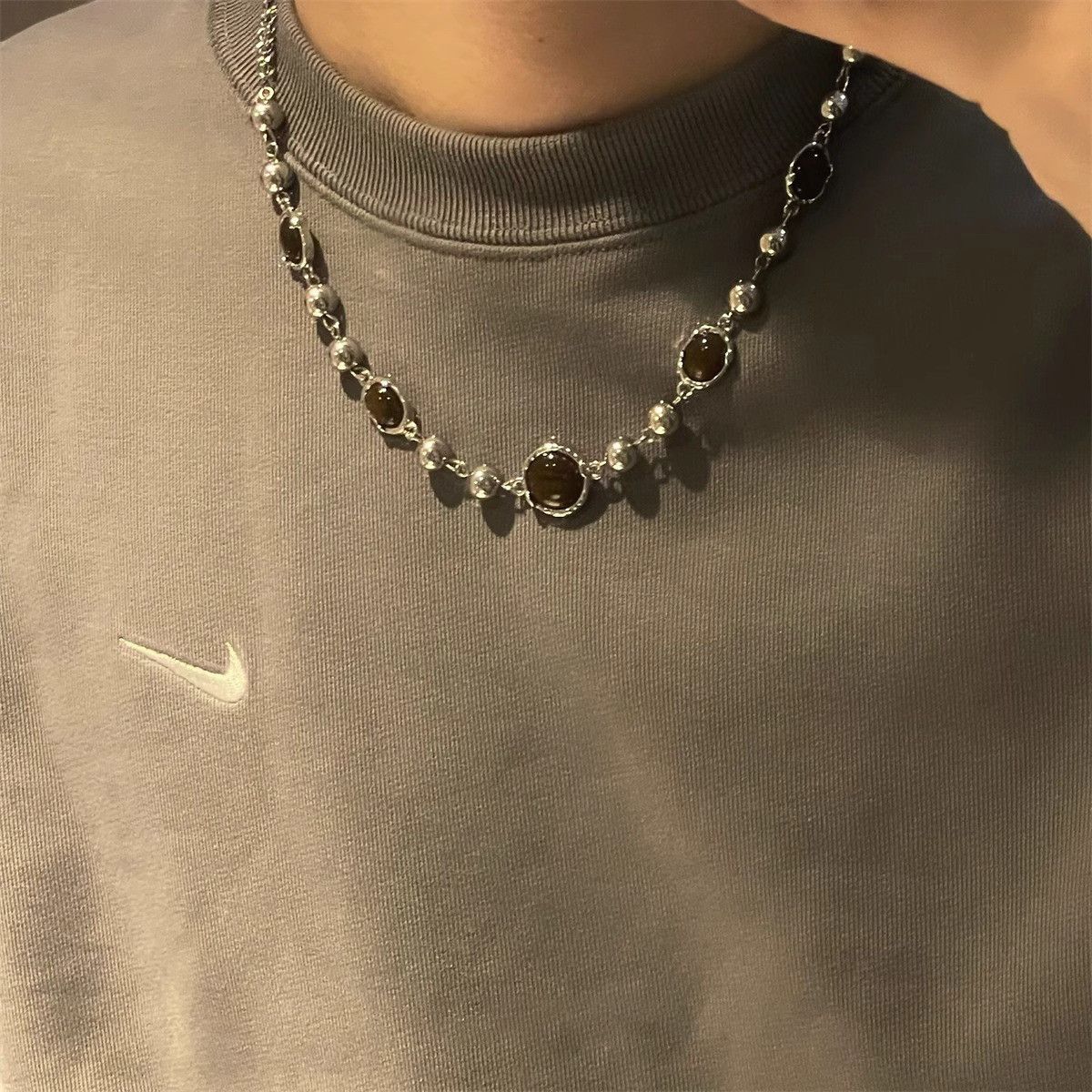 Jewelry Tiger Eye Stone Necklace Size ONE SIZE - 3 Thumbnail