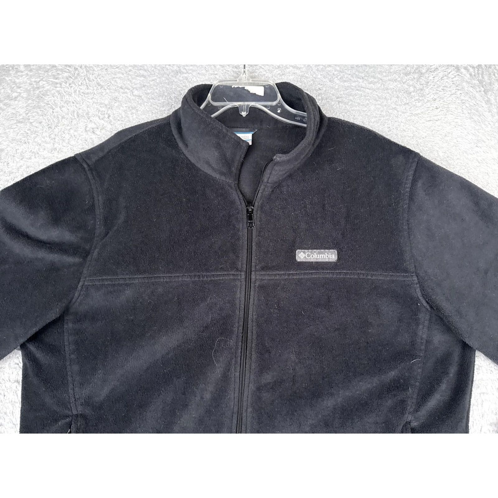 Vintage Columbia Jacket Womens XL Black Fleece Full Zip Collared Pockets Outdoor Warm Indoor Outdoor Size XL / US 12-14 / IT 48-50 - 7 Thumbnail