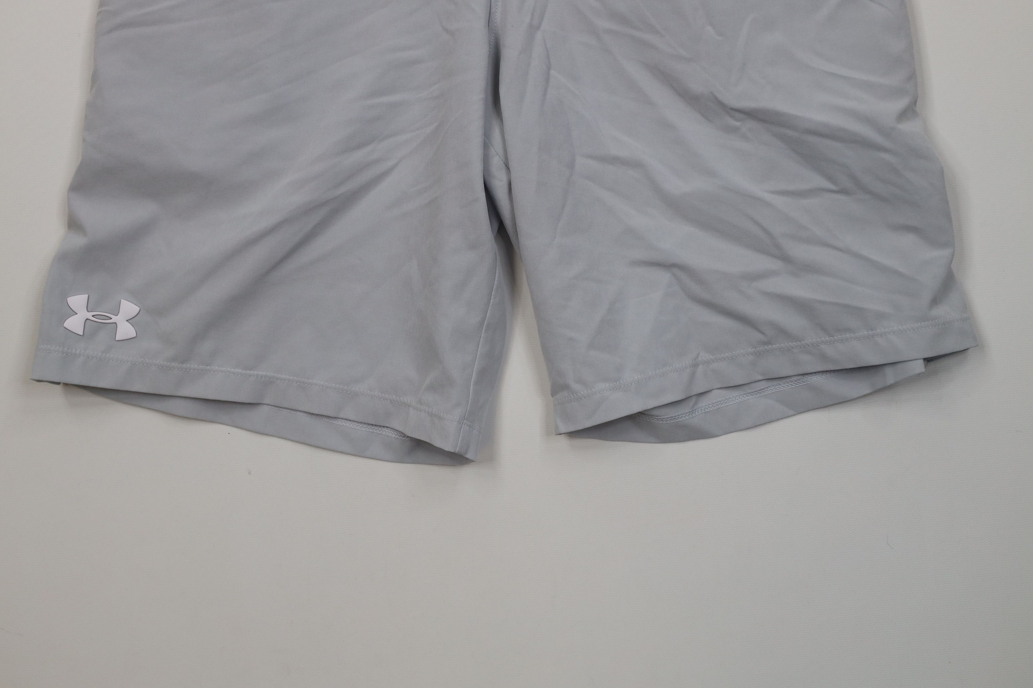 Under Armour Under Armour HeatGear Above Knee Running Gym Shorts Gray Size US 30 / EU 46 - 4 Thumbnail