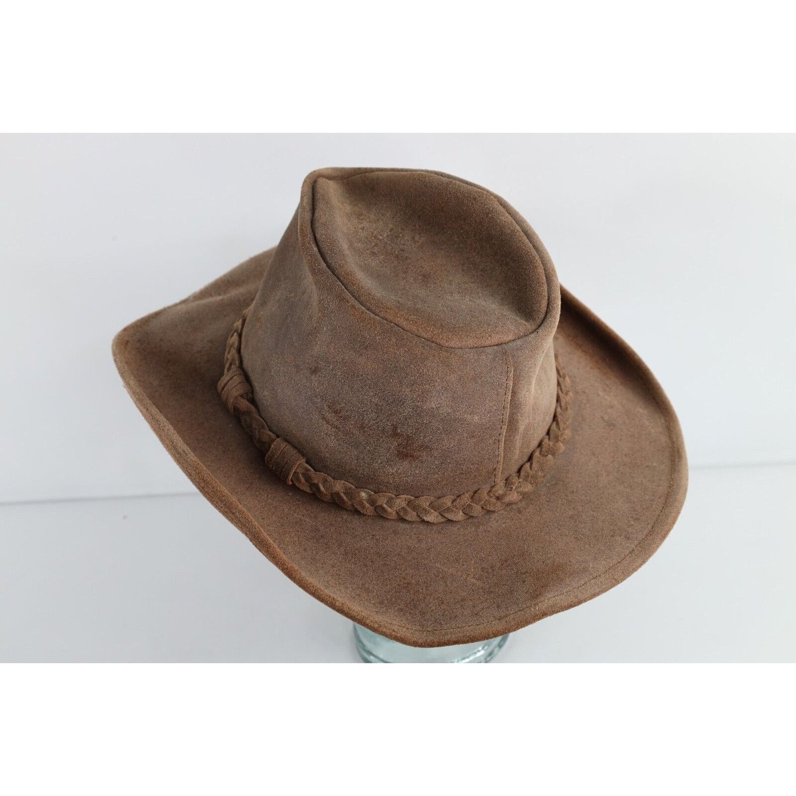 Minnetonka × Vintage Vintage 90s Minnetonka Leather Outback Bush Safari Hat Size ONE SIZE - 4 Thumbnail