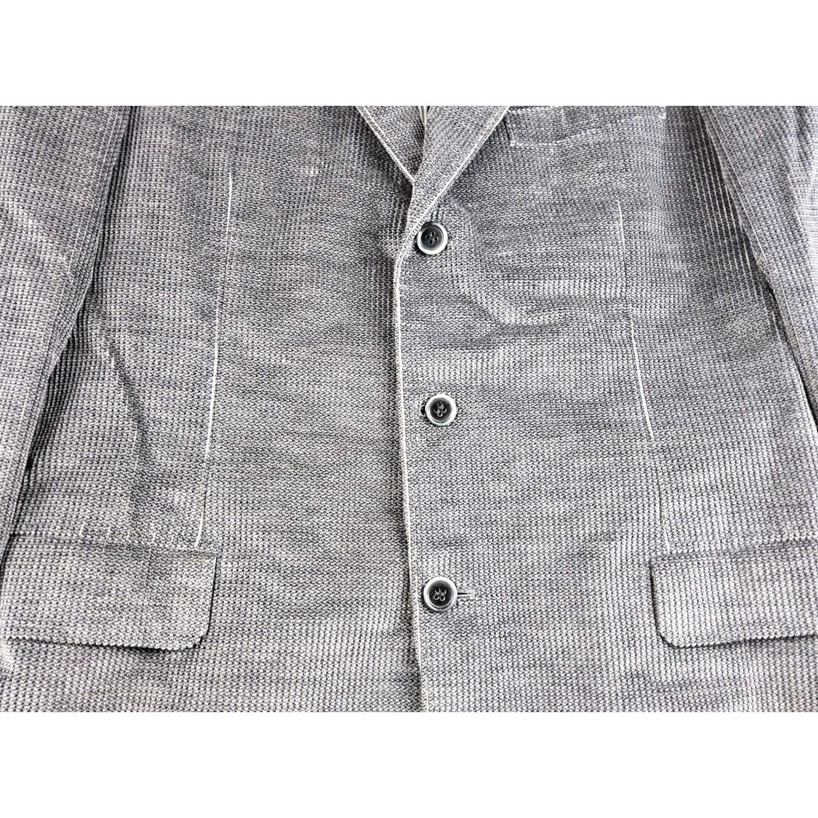 Brioni Brioni Men's Velvet Velour Blazer Jacket Size 50R Grey Solid Fall/Winter Vintage: N/A Size 50R - 5 Thumbnail