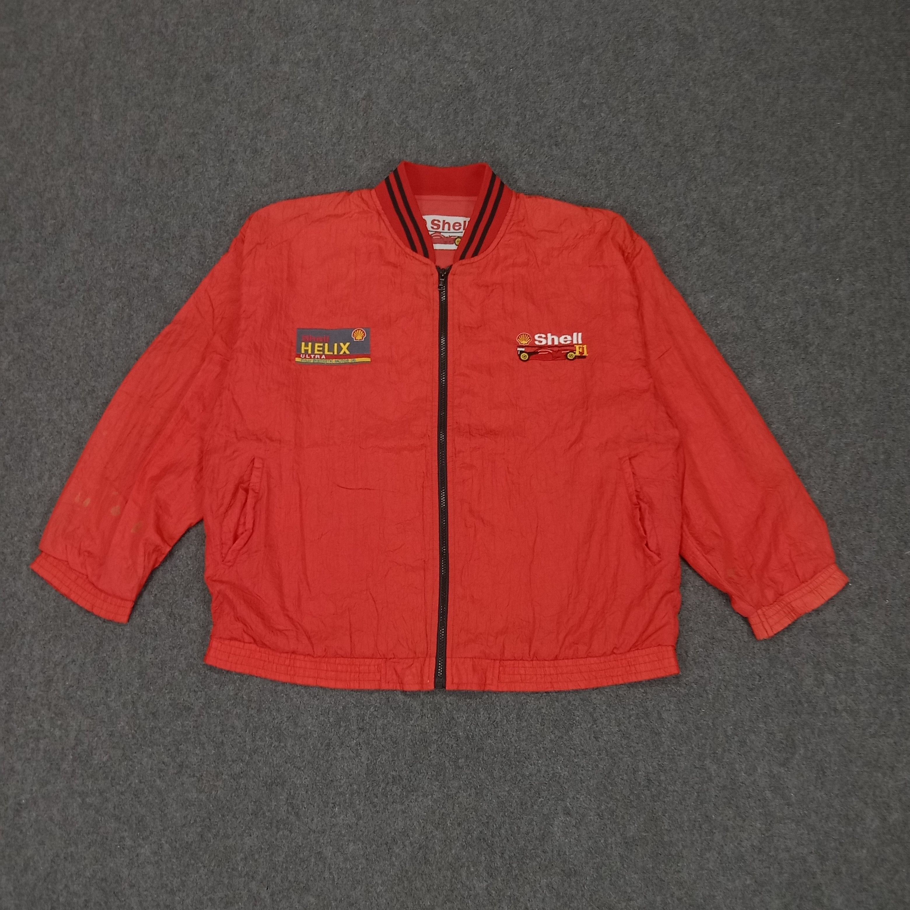 Ferrari Shell Helix F1 Racing Team Windbreaker Jacket Size US XL / EU 56 / 4 - 1 Thumbnail