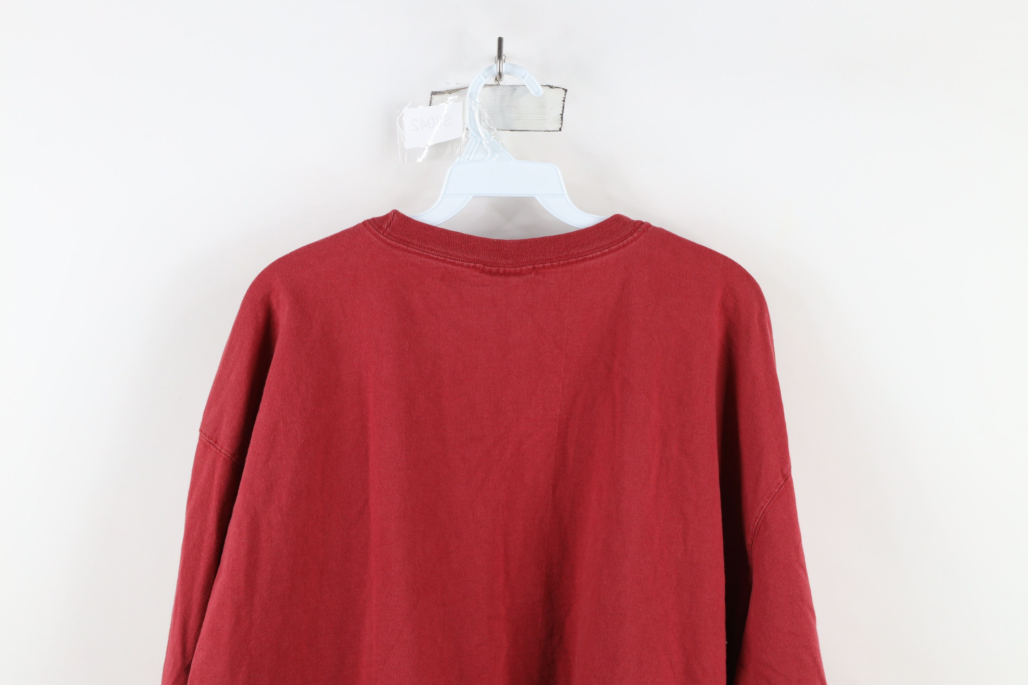 Vintage Vintage 90s University of Denver Long Sleeve T-Shirt Red Size US XXL / EU 58 / 5 - 11 Thumbnail