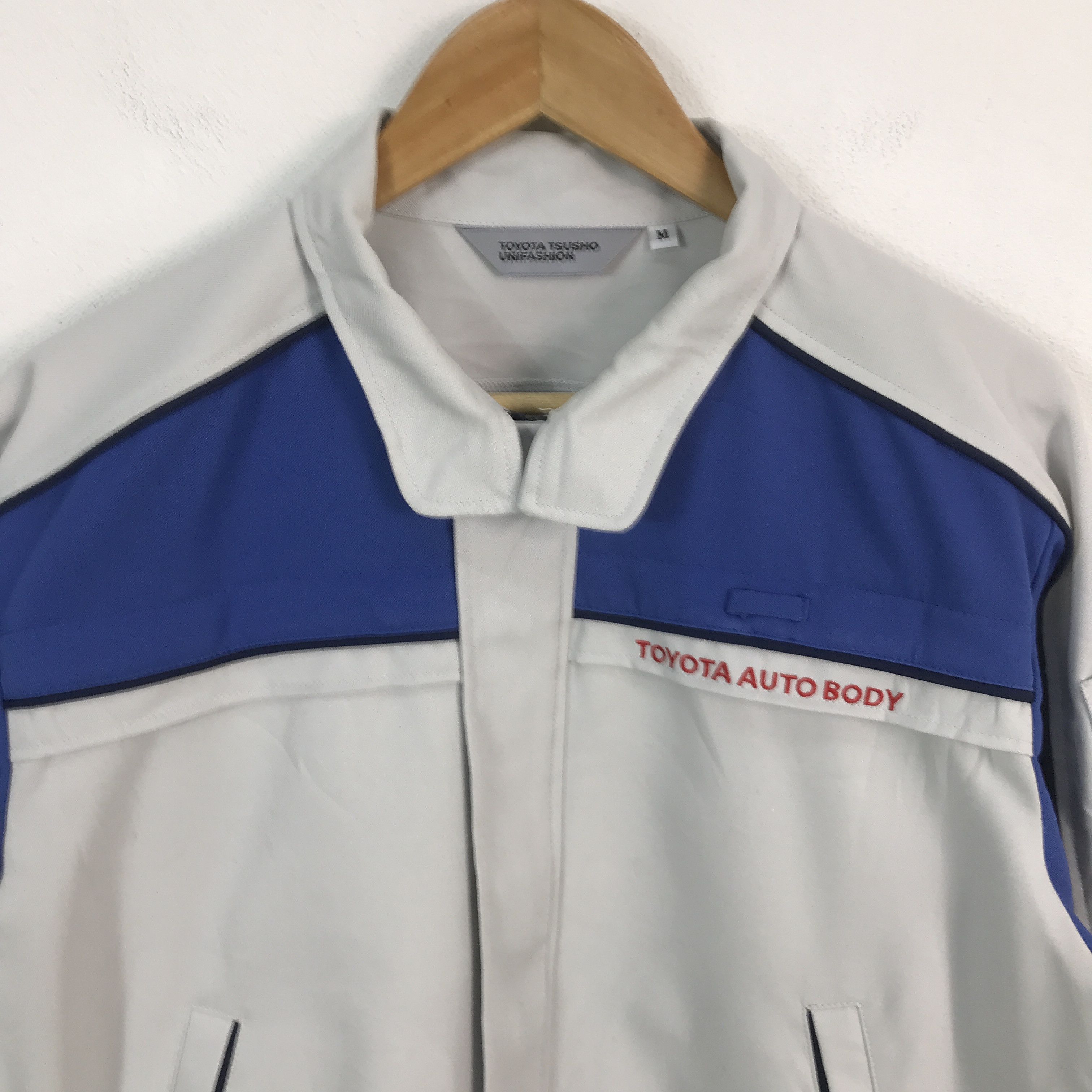 Japanese Brand × Vintage 90s Toyota Auto Body Japan uniform working jacket Size US L / EU 52-54 / 3 - 3 Thumbnail