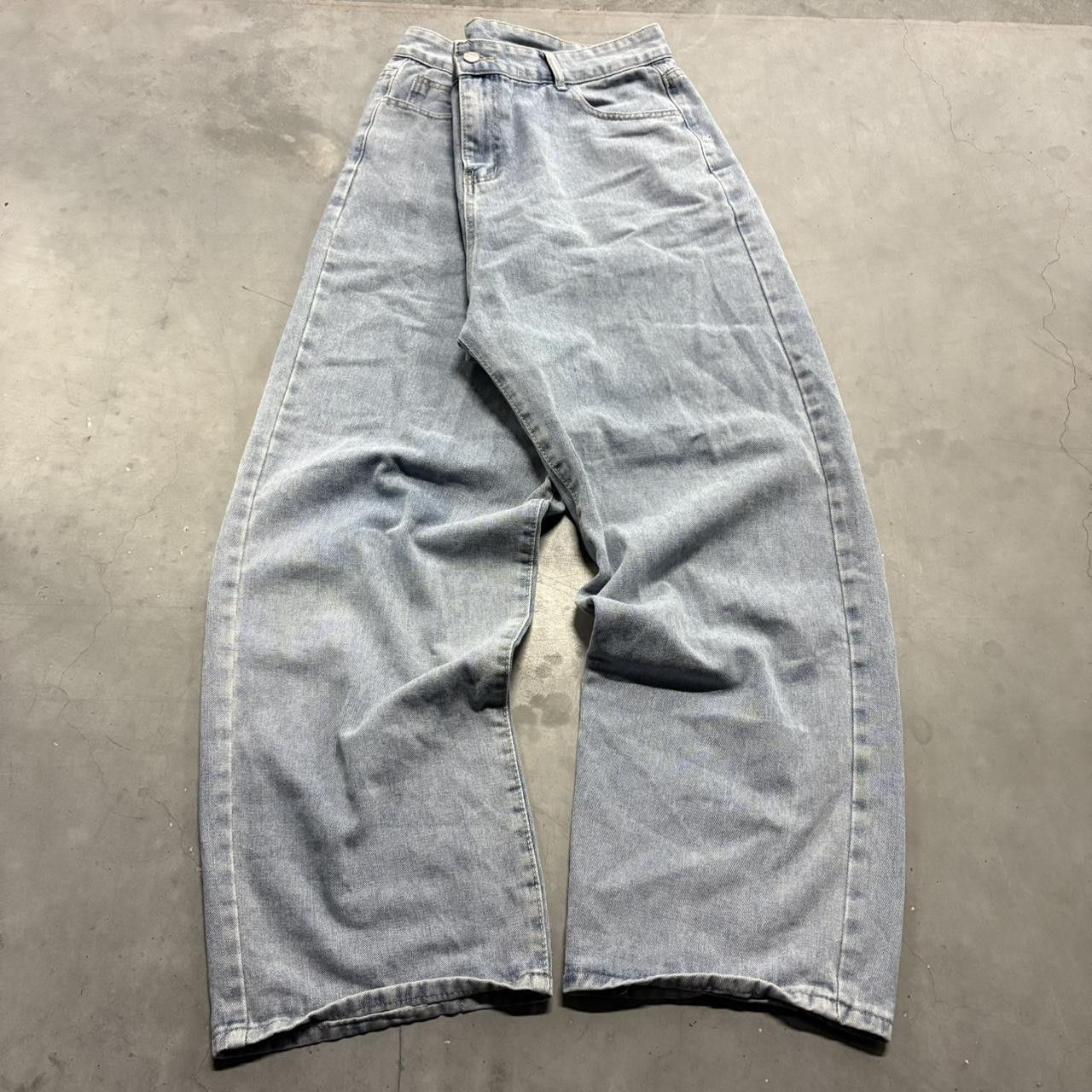 Vintage Crazy Vintage Y2K/2000s Baggy Light Wash Skater Style Denim Jeans! Size US 36 / EU 52 - 3 Thumbnail
