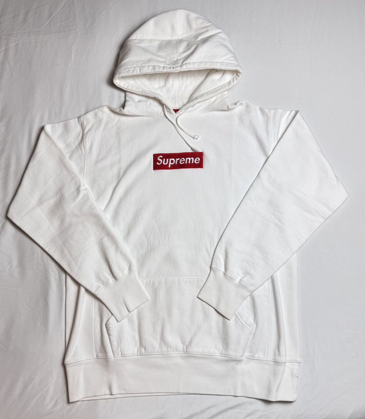 Supreme Supreme Red on White Box Logo Hoodie 2003 Size US XL / EU 56 / 4 - 3 Thumbnail