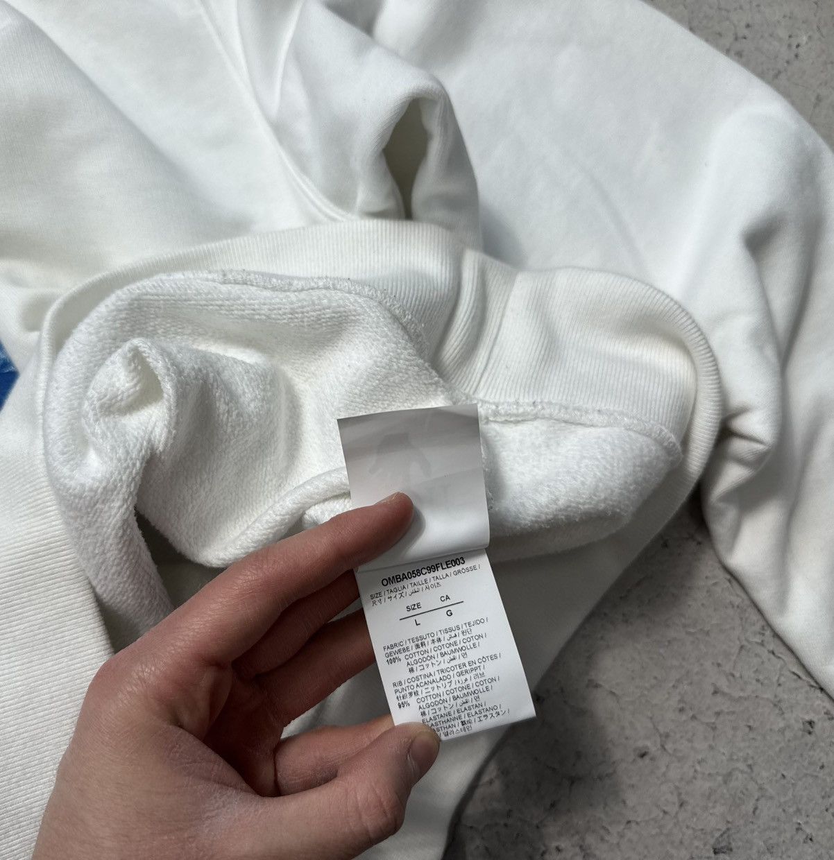 Off-White Off-White Mona Lisa Luxury Big Logo White Sweatshirt Size US L / EU 52-54 / 3 - 12 Thumbnail
