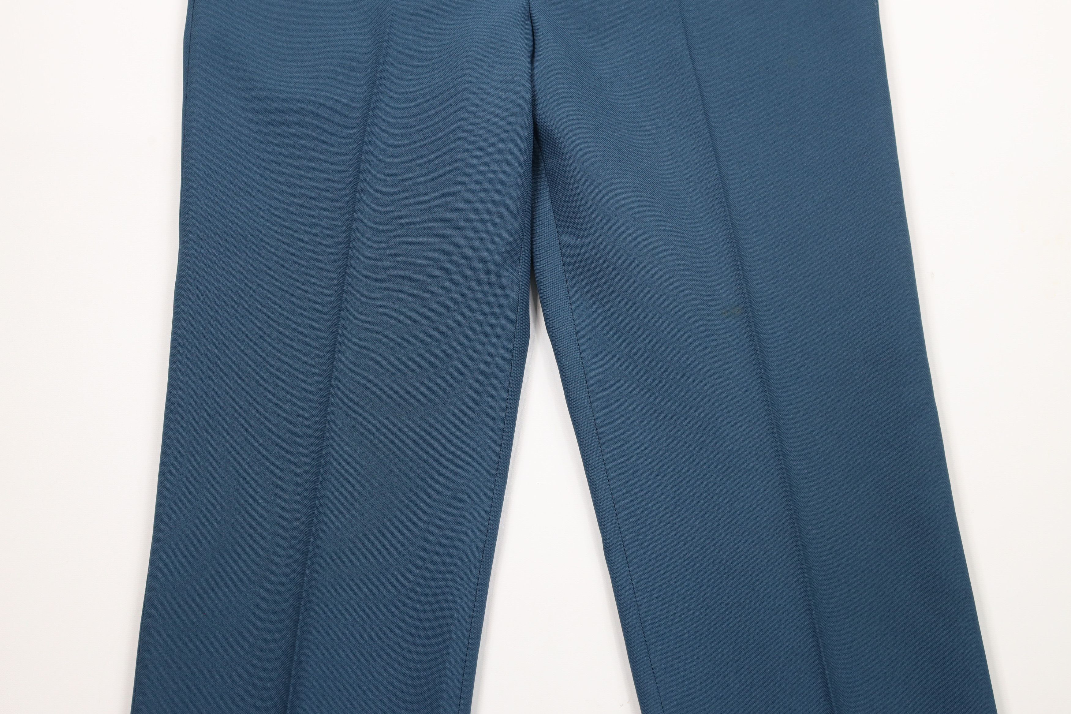 Vintage Vintage 70s Streetwear Flared Wide Leg Chino Pants Blue USA Size US 34 / EU 50 - 3 Thumbnail