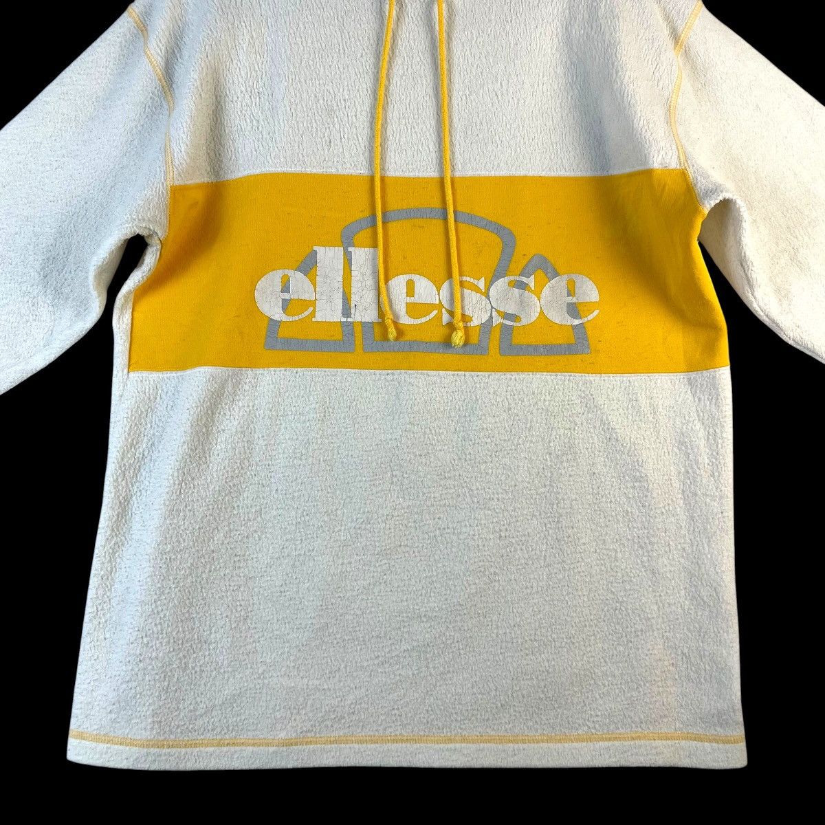 Ellesse VINTAGE 70s-80s ELLESE SPELL OUT LONG SLEEVE FLEECE SWEATER Size US L / EU 52-54 / 3 - 8 Thumbnail