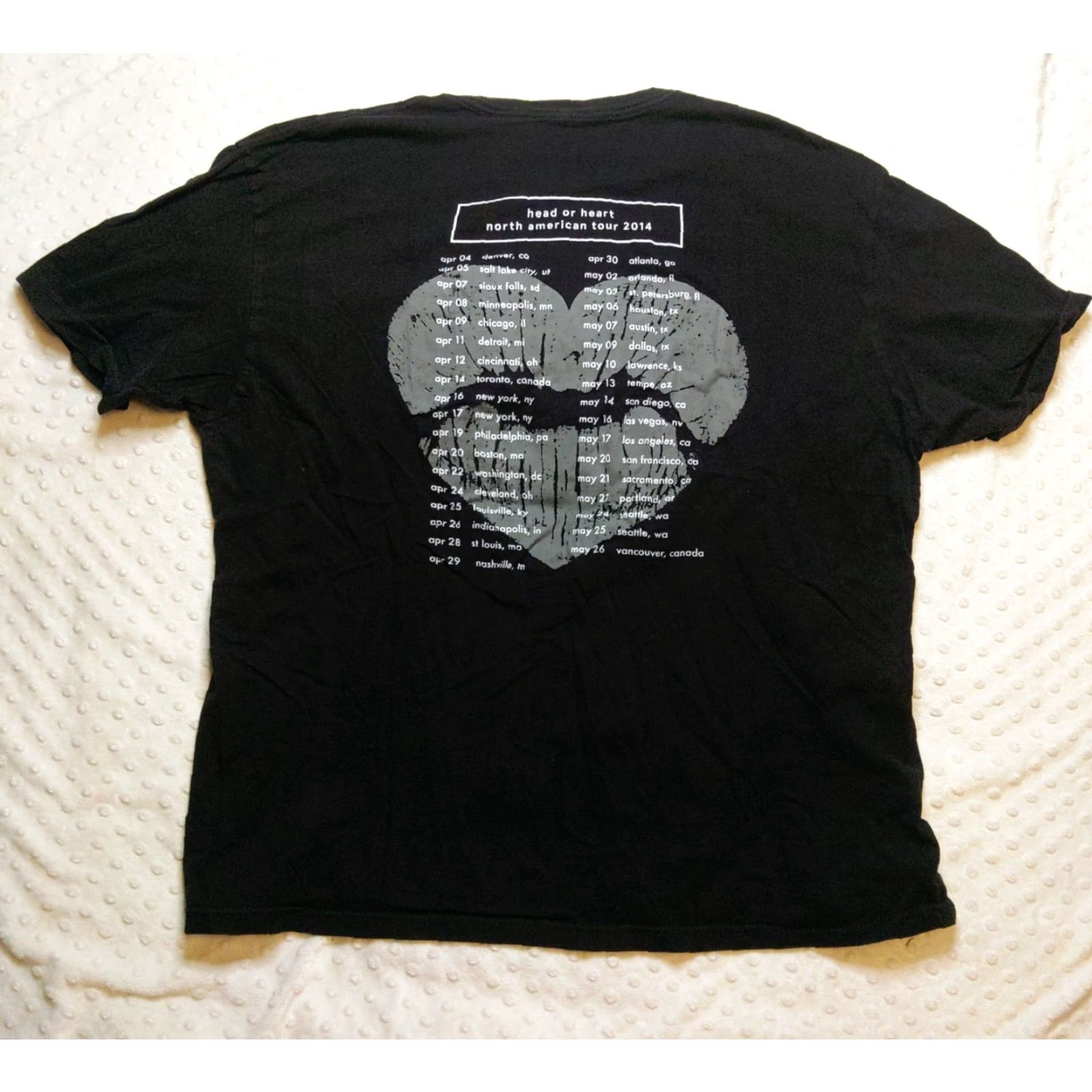 Vintage Christina Perri 2014 Head Or Heart North American Tour Graphic Tee 2XL Shirt Women Black 2XL Graphic T-Shirt Casual Basic Seasonal 90s? Size XXL / US 16-18 / IT 52-54 - 4 Thumbnail