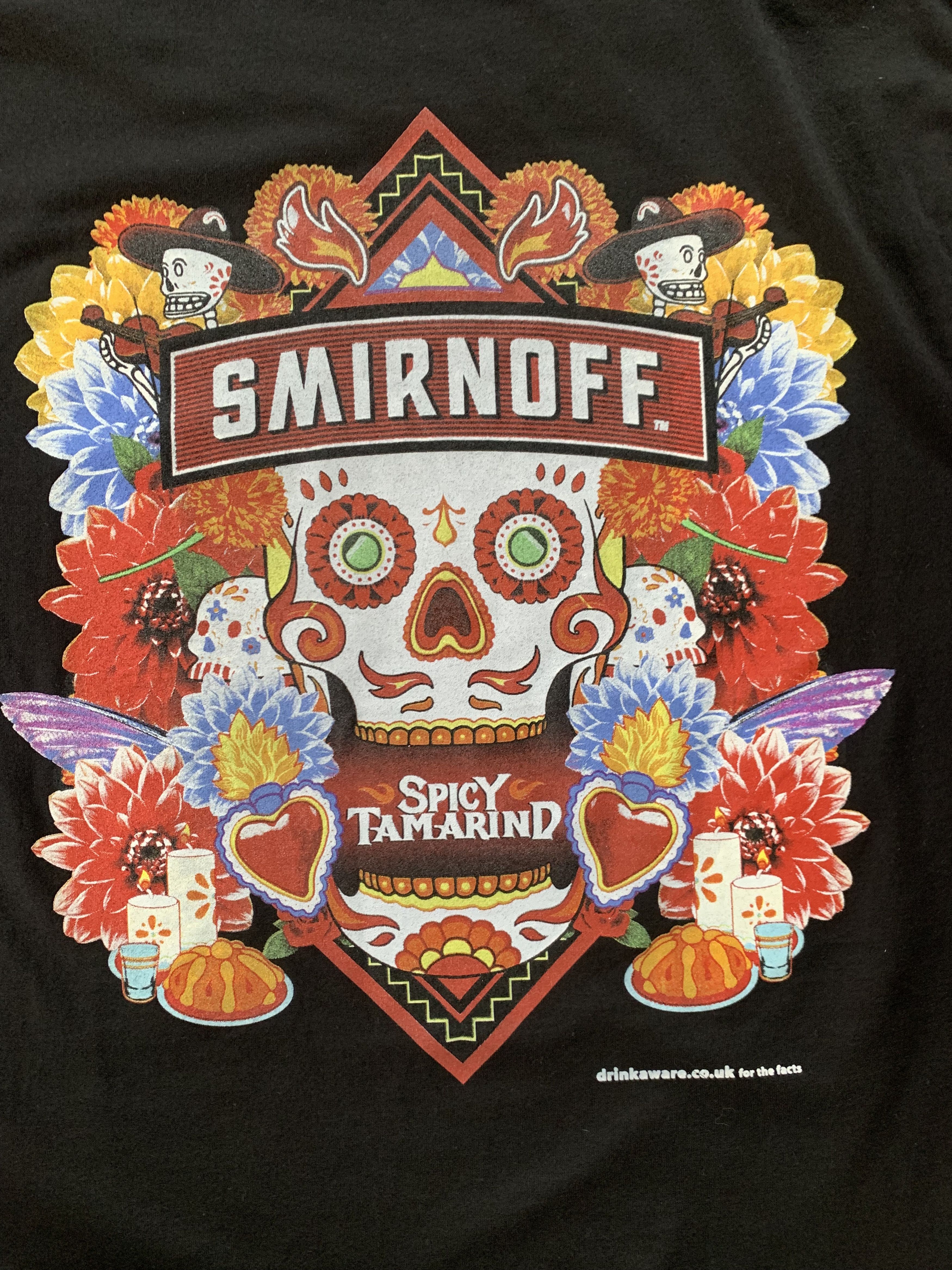 Other Smirnoff Vodka Black Cotton Printed T Shirt Size US L / EU 52-54 / 3 - 6 Thumbnail