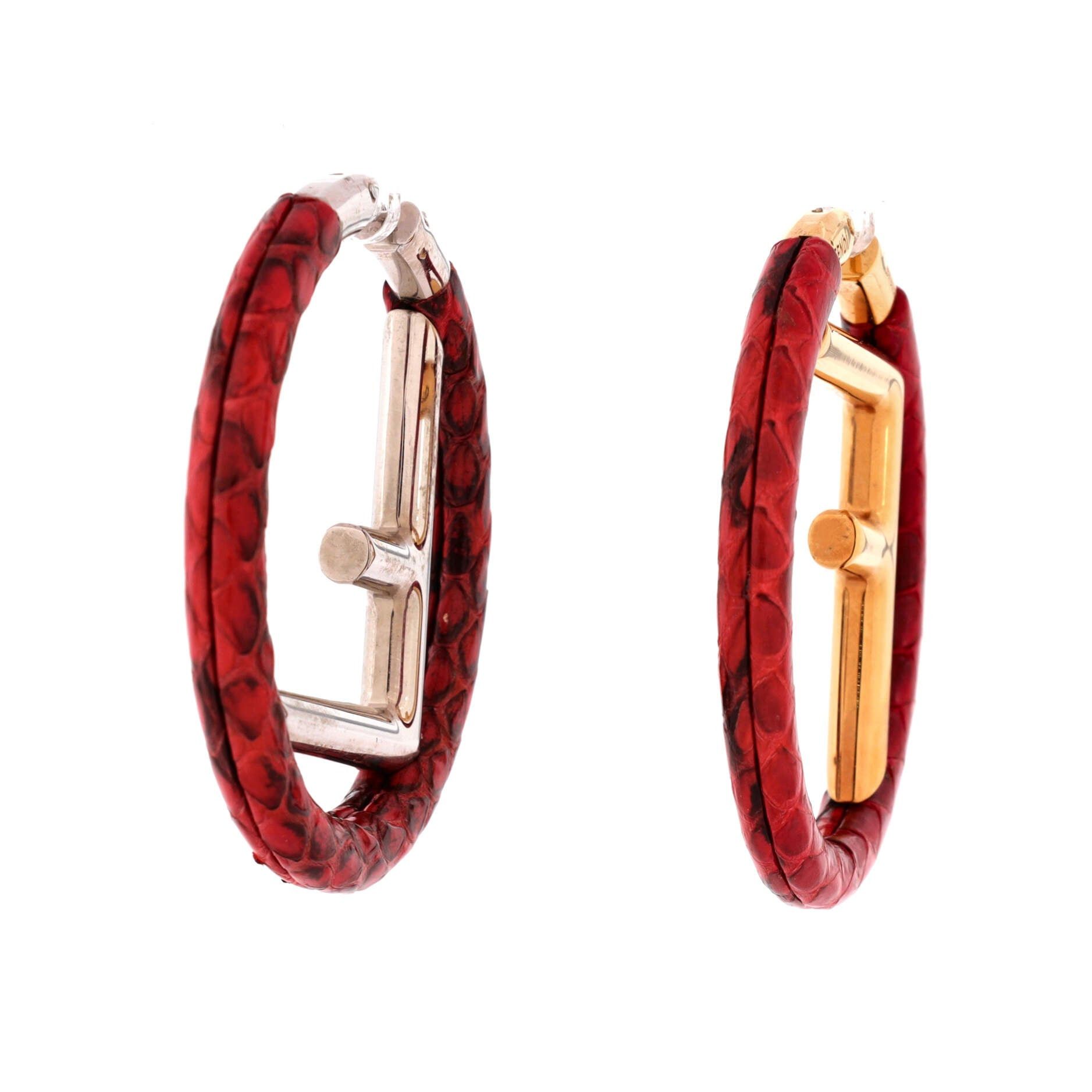 Fendi F is Hoop Earrings Size ONE SIZE - 1 Thumbnail