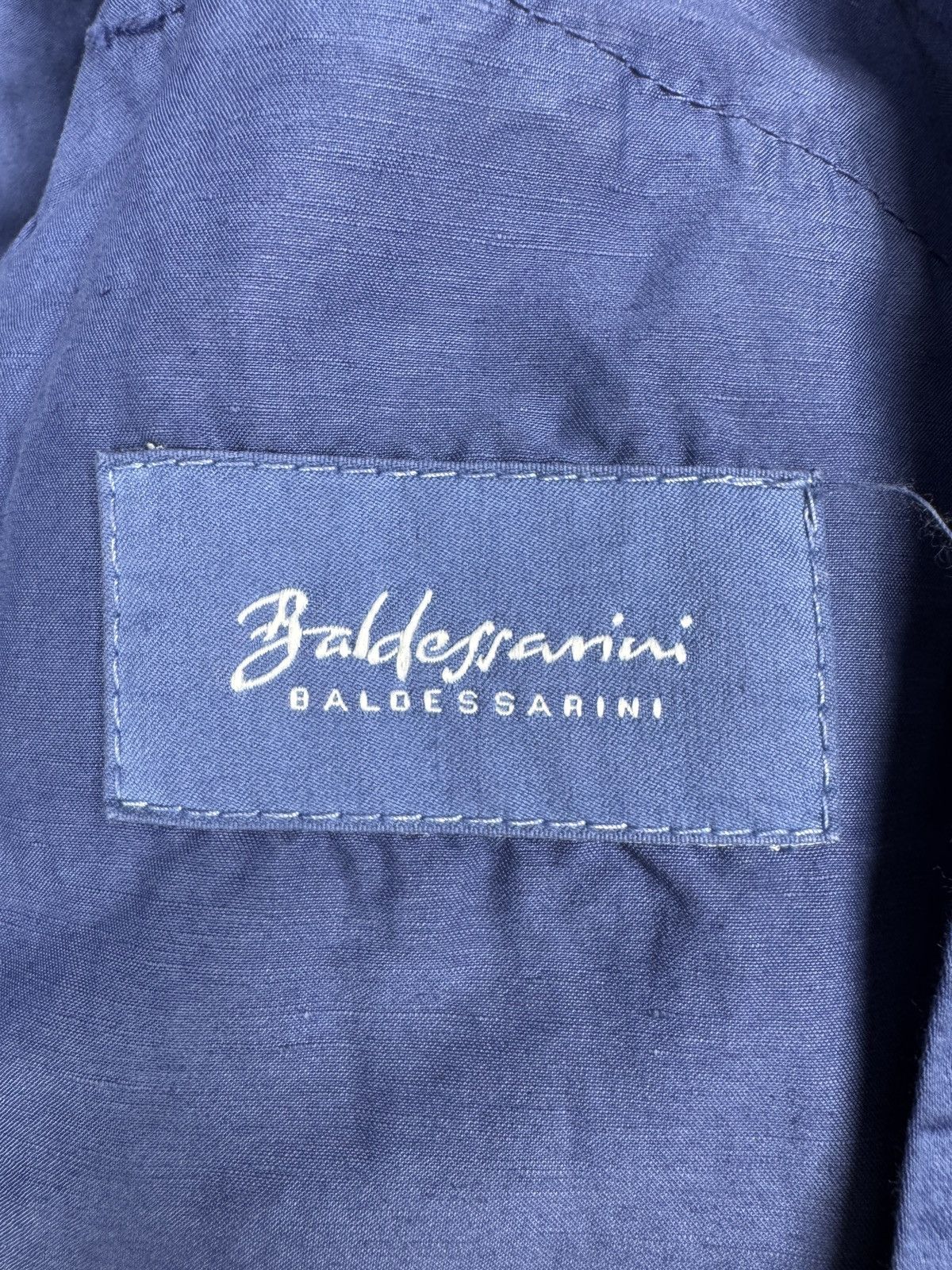 Baldessarini Baldessarini made in Italy blue linen cotton bomber jacket Size US L / EU 52-54 / 3 - 12 Thumbnail