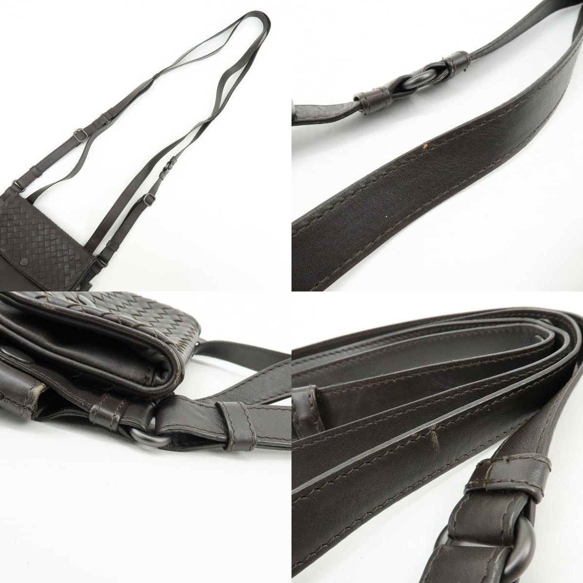 Bottega Veneta Bottega Veneta Intrecciato Calfskin Crossbody Bag Brown Size ONE SIZE - 4 Thumbnail