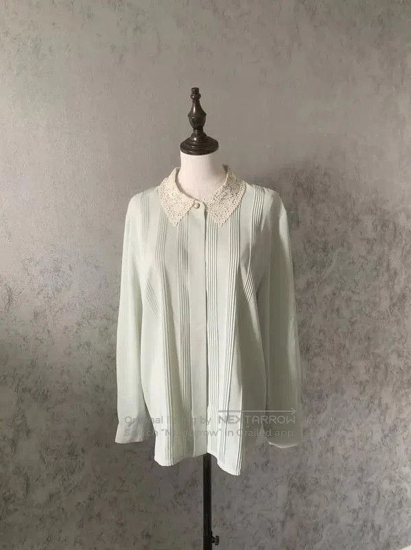 Burberry Burberry Blue Long Sleeve Women's Shirt. Size XL / US 12-14 / IT 48-50 - 2 Thumbnail