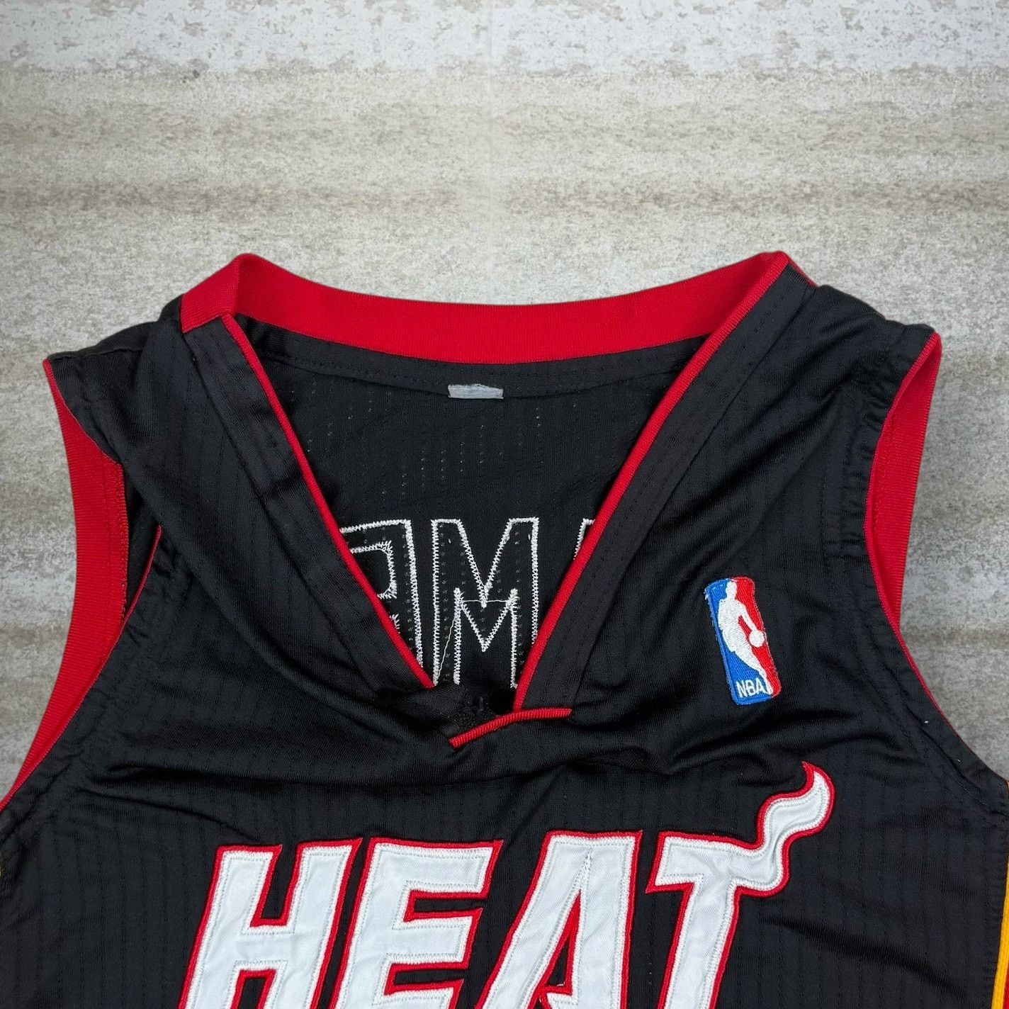 Lebron James Miami Heat Jersey Adidas Black Polyester