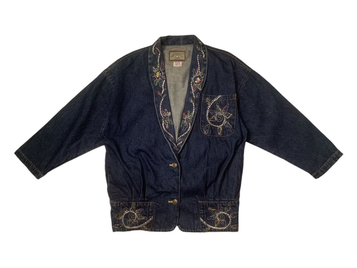 Japanese Brand Rare Design Vintage Otto Look Denim Jackets Size XL / US 12-14 / IT 48-50 - 1 Thumbnail