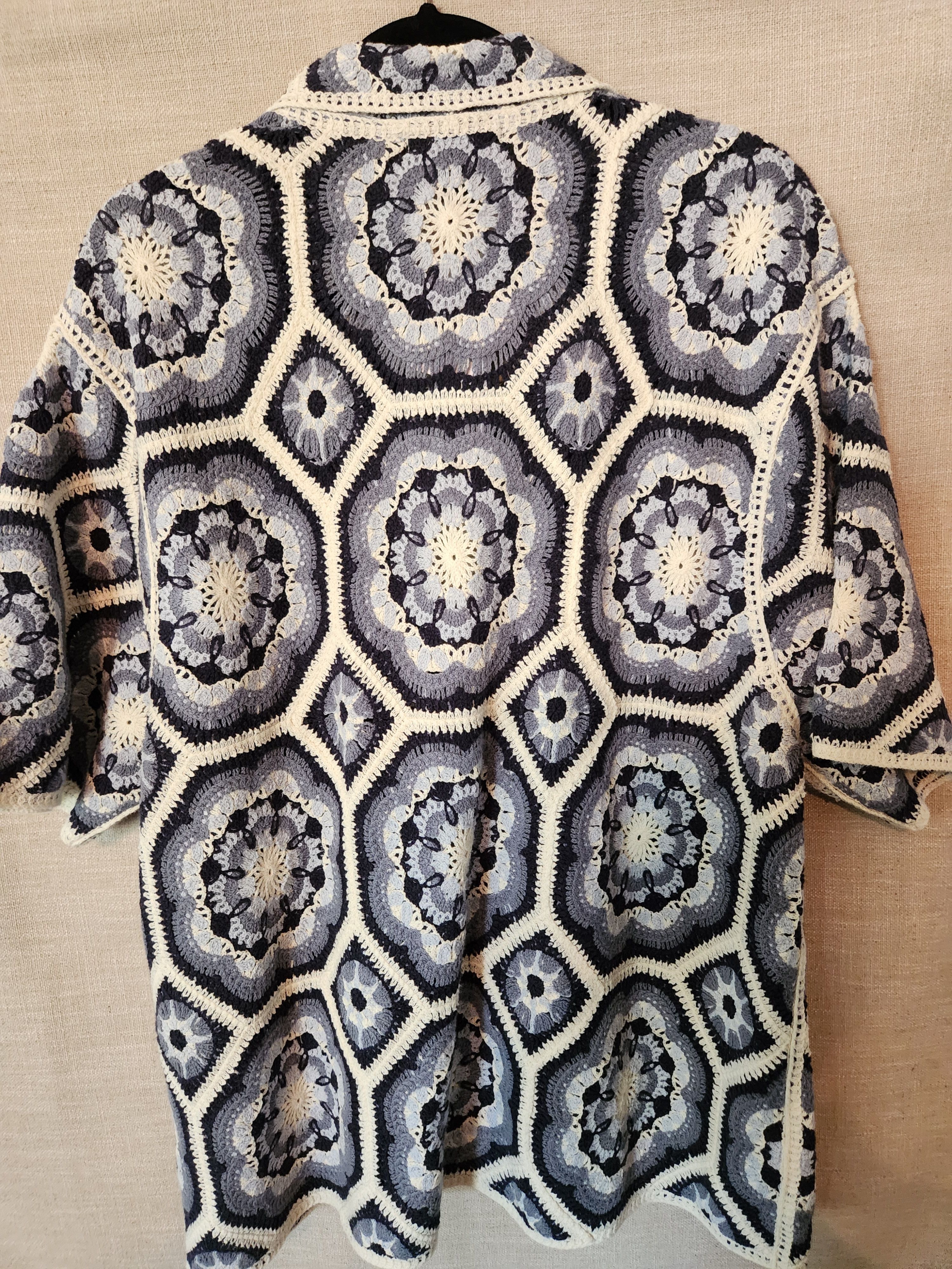 Other NWT Truth Crochet Cotton Blend Blue & White SS Shirt Size US XL / EU 56 / 4 - 2 Thumbnail