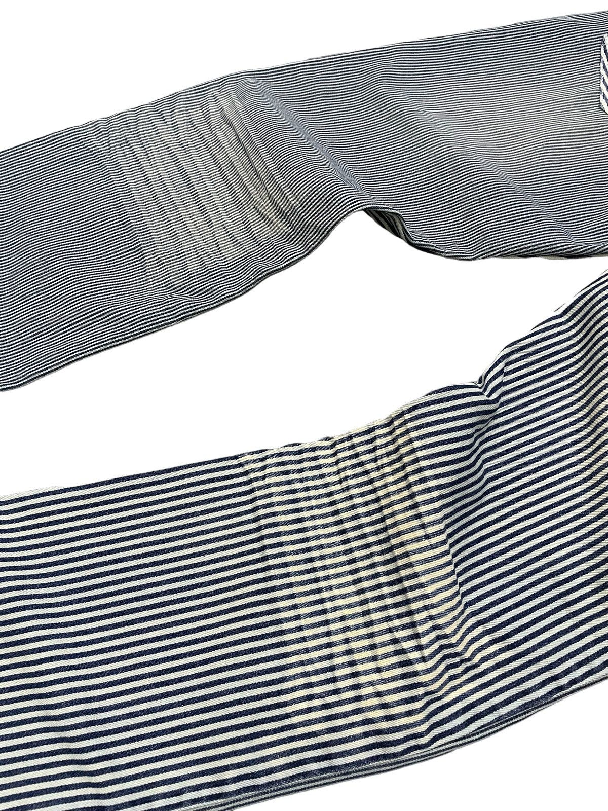GOSTAR DE FUGA × Hysteric Glamour Jungle Storm Japan Multi Hickory Stripe 3D Whisker Jeans Size US 32 / EU 48 - 14 Thumbnail