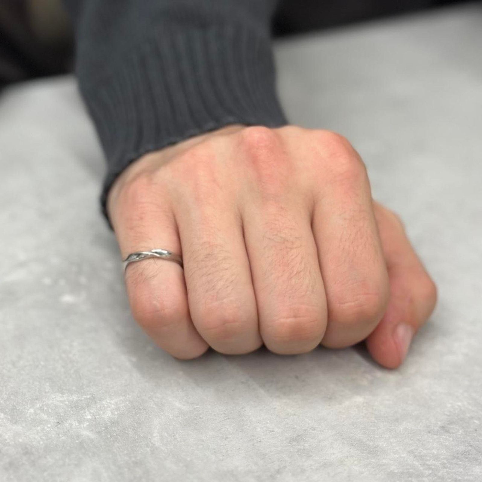 Other Silver curved spiral unique Size ONE SIZE - 2 Thumbnail