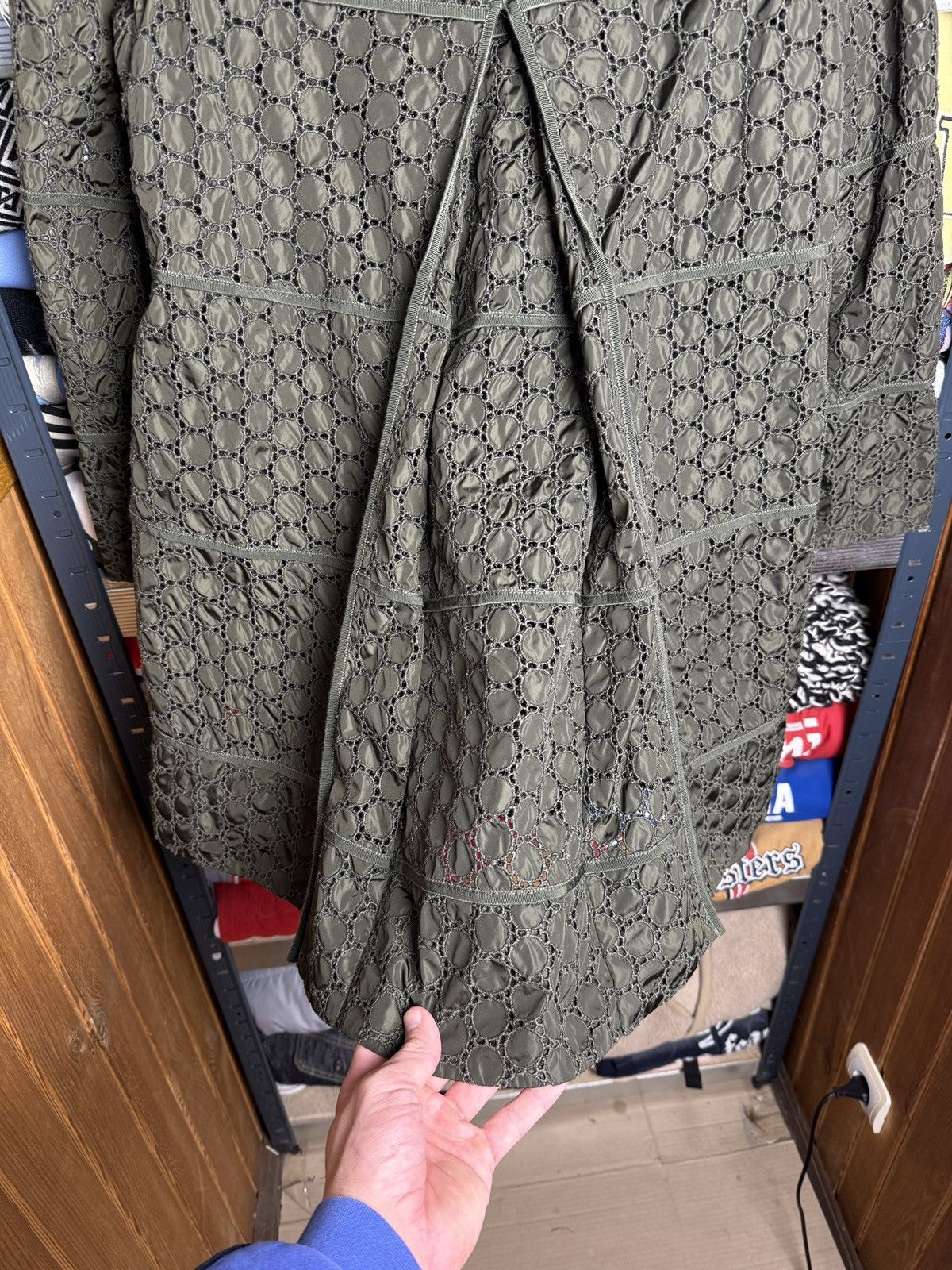 Moncler Moncler Ladies Trench Coat Crazy Pattern Size L / US 10 / IT 46 - 10 Thumbnail