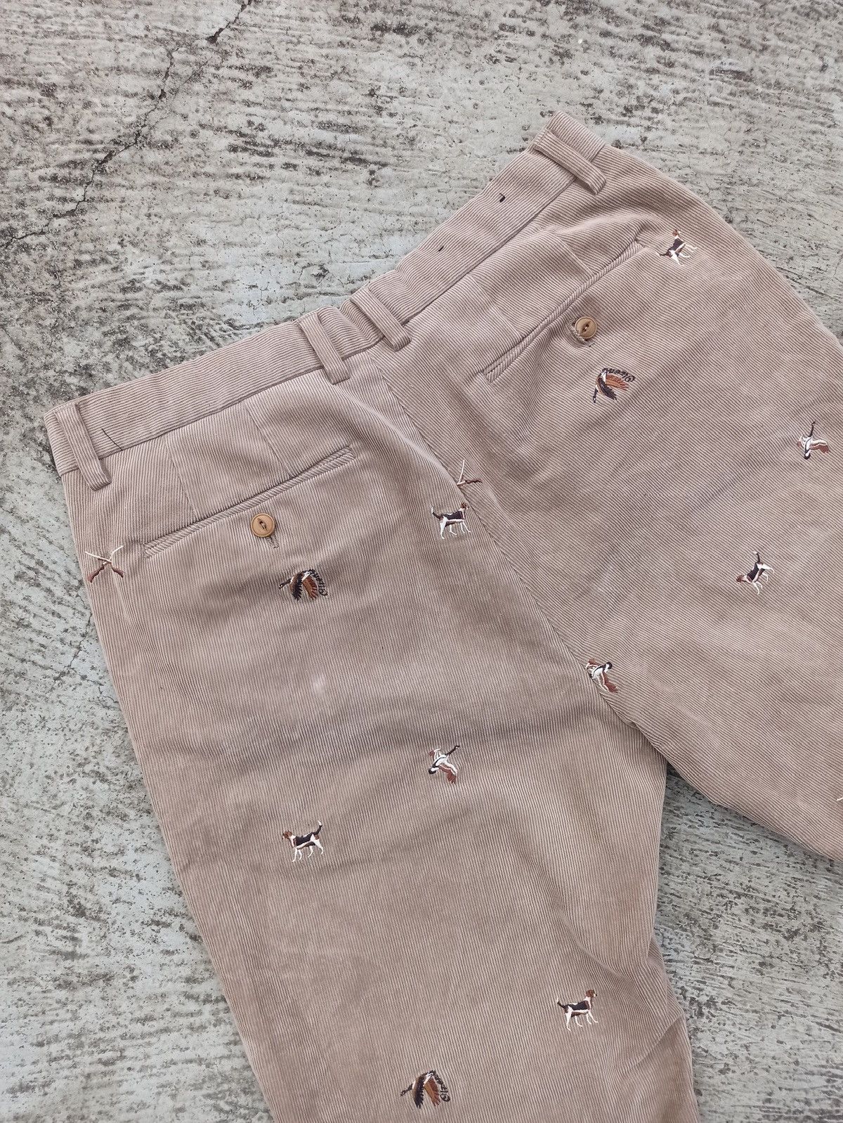 Japanese Brand Olzen corduroy with animal tile Size 24" / US 00 / IT 34 - 15 Thumbnail
