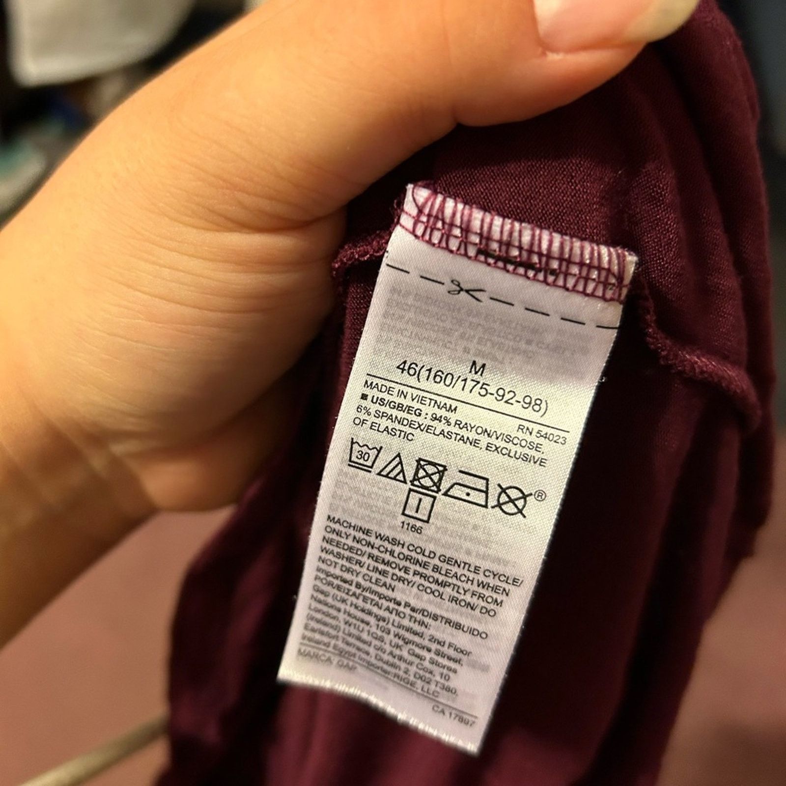 Gap GAP BURGUNDY JERSEY KNIT ROMPER Size 30" / US 8 / IT 44 - 5 Thumbnail