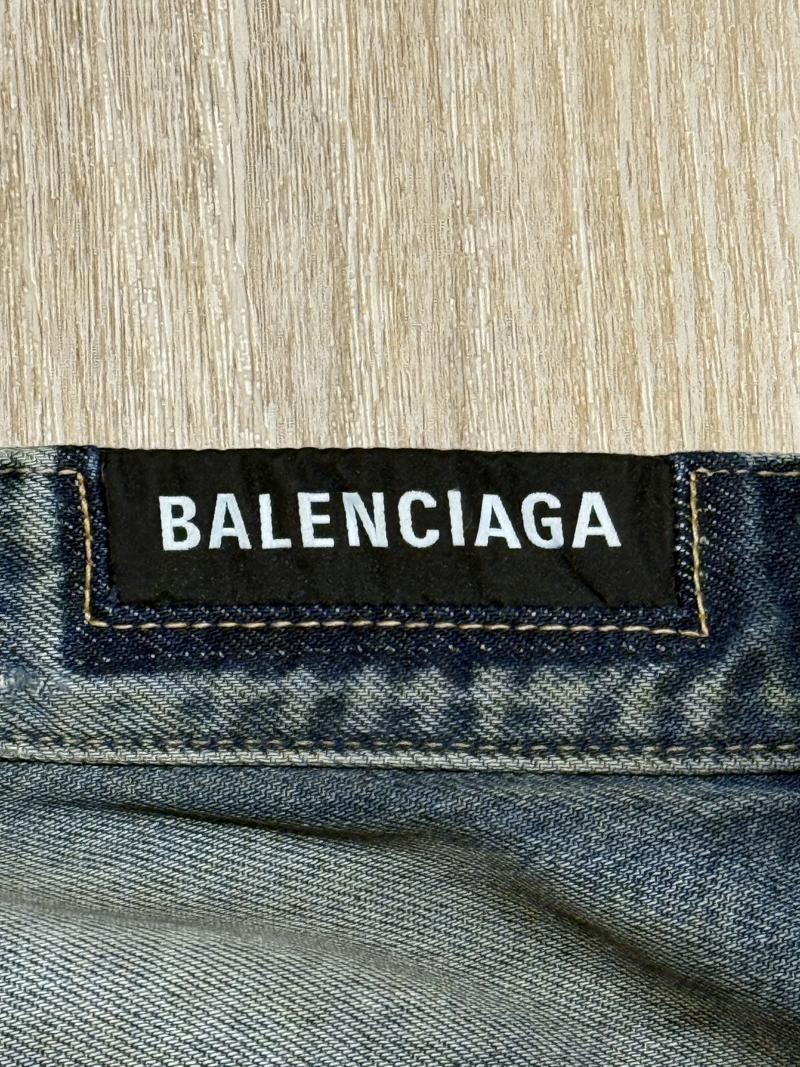 Balenciaga Balenciaga SS23 “Mud Show” Oil Spill Straight Cut Denim Size US 32 / EU 48 - 9 Thumbnail