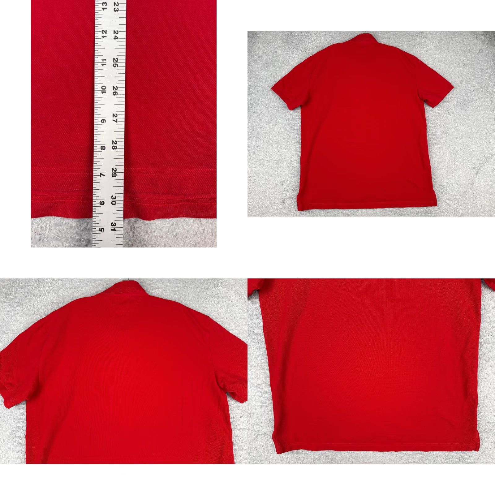 Tommy Hilfiger Tommy Hilfiger Polo Shirt Men XL Red 100% Cotton Jersey Short Sleeve Slim Embroidered Logo Polo Size US XL / EU 56 / 4 - 9 Thumbnail