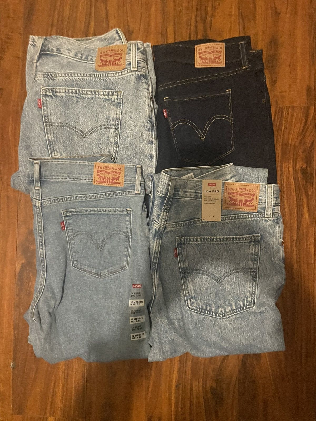 image of Levis x Vintage Levi Jeans Bundle in Blue, Women's (Size 30)