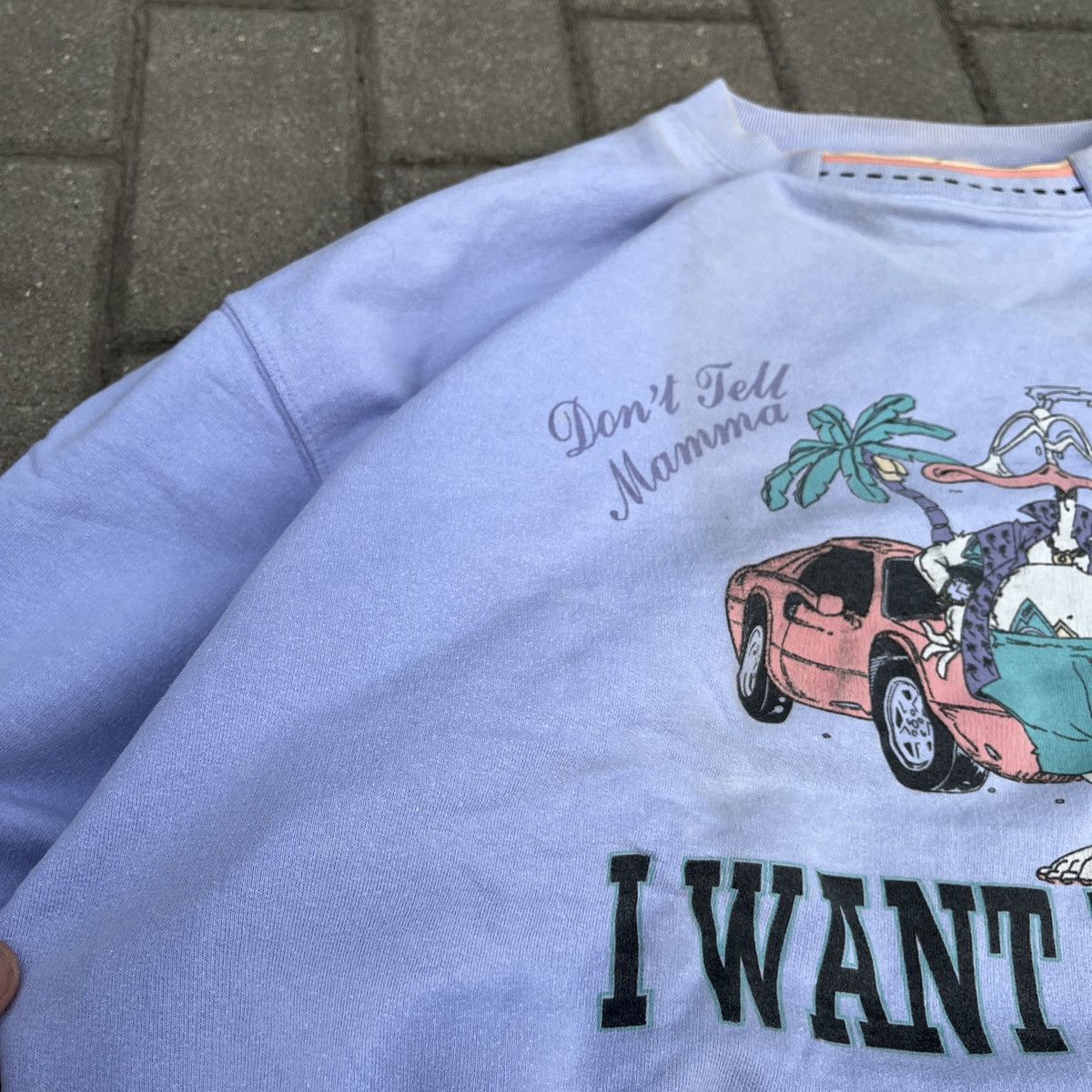 Vintage Vintage Lilac Crewneck 90s Size US M / EU 48-50 / 2 - 6 Thumbnail
