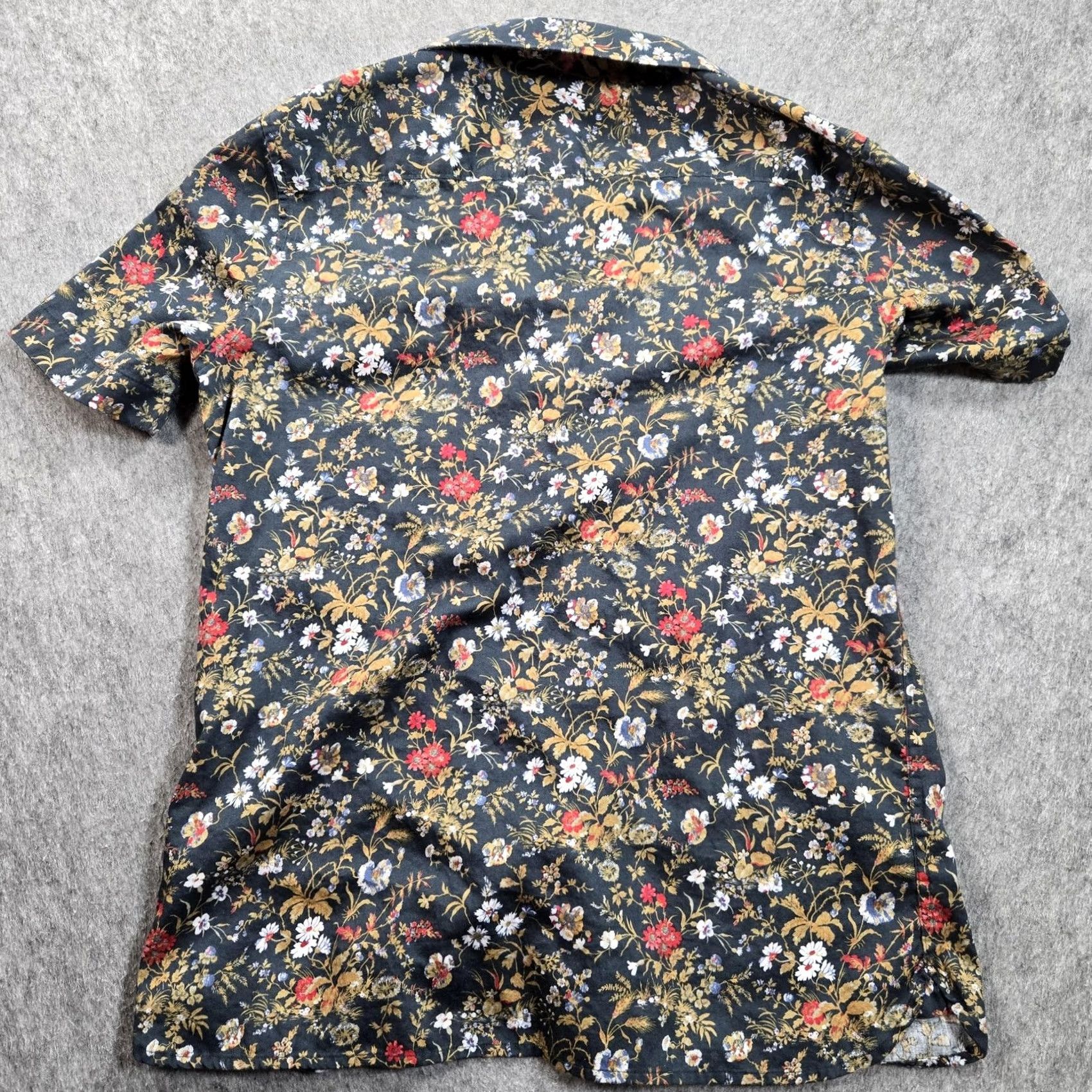 Perry Ellis Perry Ellis Shirt Mens Large Multicolor Floral Short Sleeve Button Down Slim Fit Size US L / EU 52-54 / 3 - 2 Thumbnail