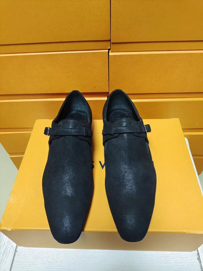 Louis Vuitton Louis Vuitton Louis Vuitton Men's Leather Shoes in Black-2 Size US 7 / IT 37 - 3 Thumbnail