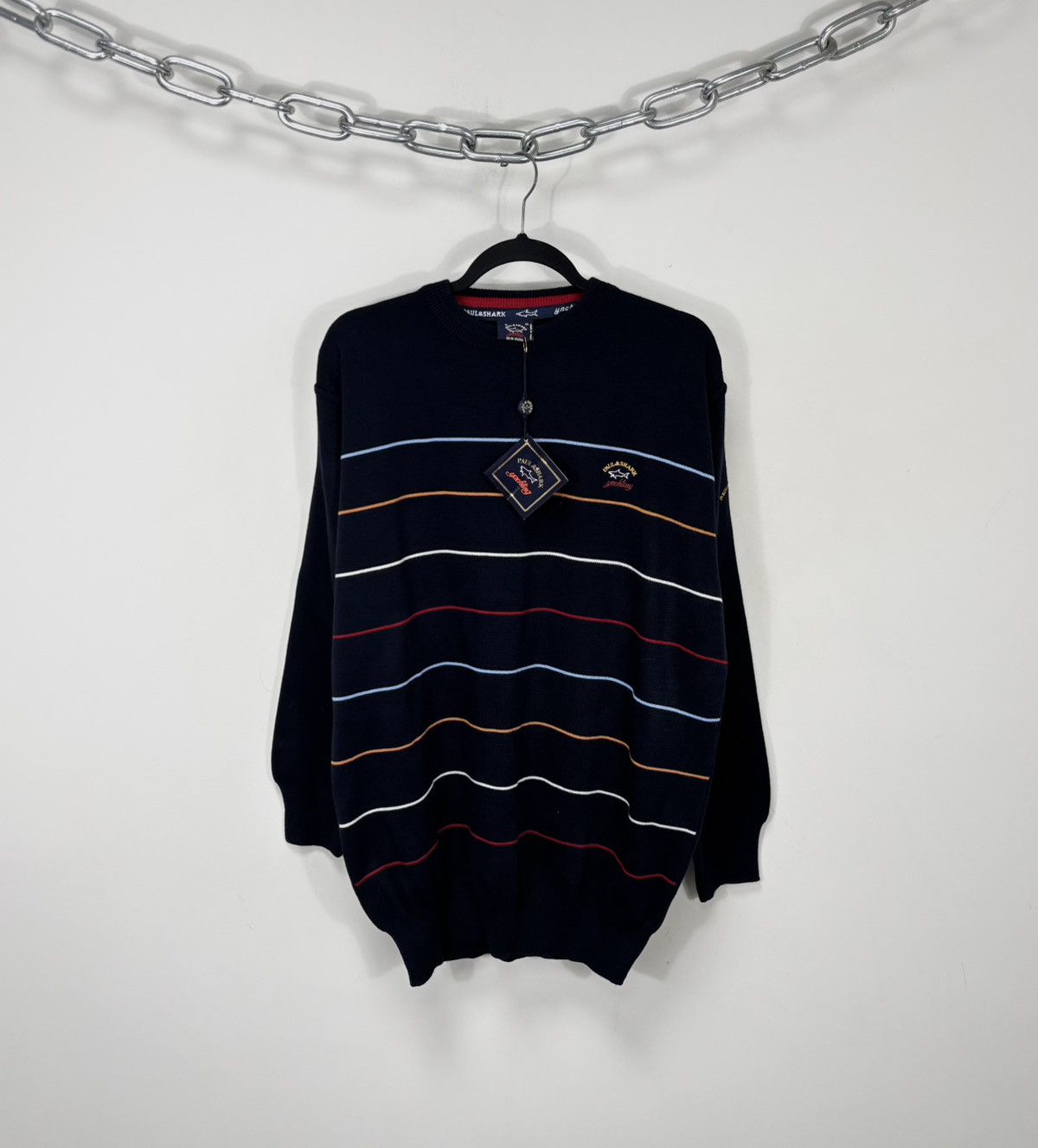 Paul & Shark Paul & Shark Yachting Vintage Cotton Wool Blend Knit Sweater Size US XL / EU 56 / 4 - 1 Thumbnail