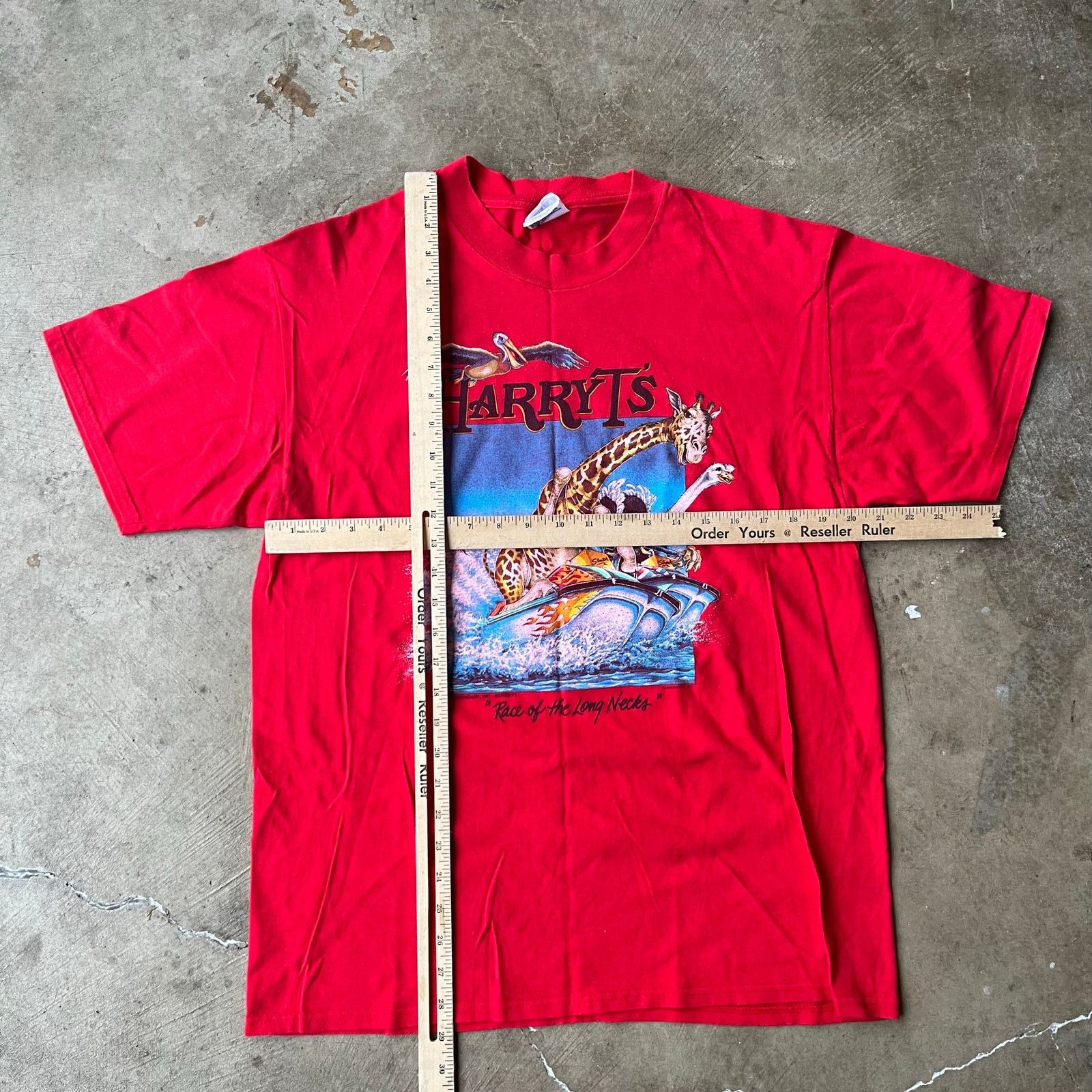 Vintage VINTAGE HARRYT'S NATURE LONG NECK RED T-SHIRT LARGE Size US L / EU 52-54 / 3 - 5 Thumbnail