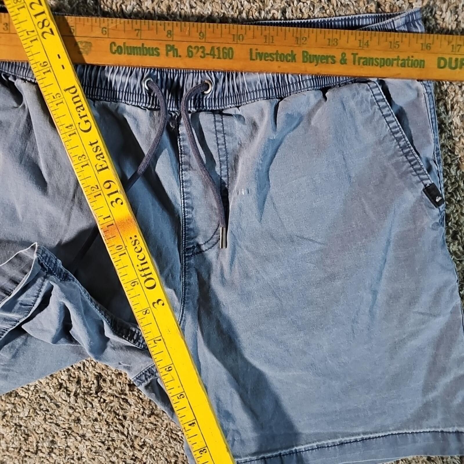 Quiksilver Quiksilver M Drawstring Blue Shorts Size US 32 / EU 48 - 5 Thumbnail
