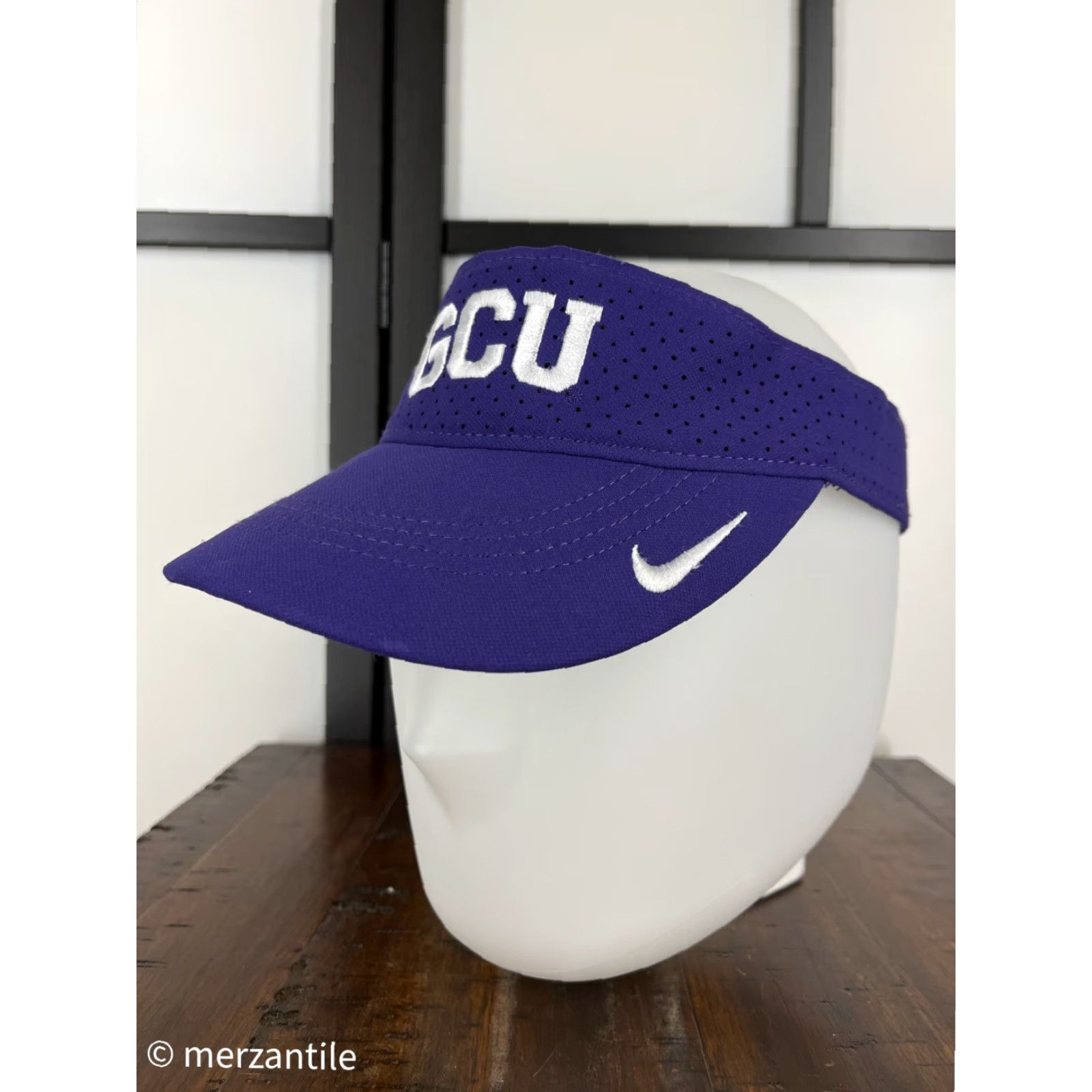 Nike Nike Visor Hat Adult One Size Purple Dri-Fit Aerobill G Grand Canyon University Logo/University Size ONE SIZE - 4 Thumbnail