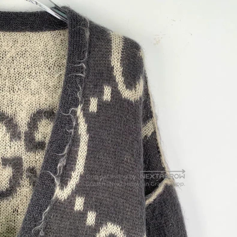 Gucci Gucci 24 colour-blocked logo inlay full-print Mahai wool V Size US S / EU 44-46 / 1 - 7 Thumbnail
