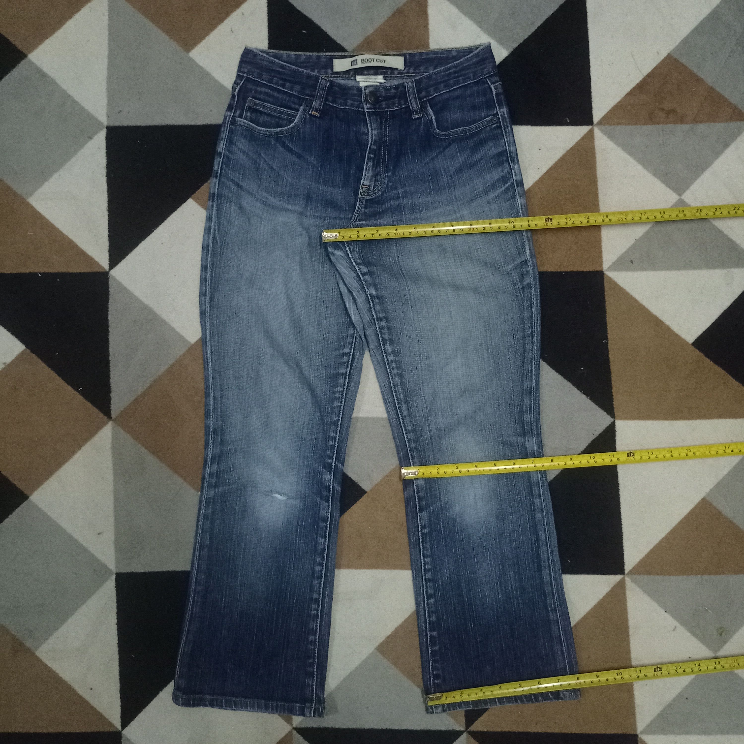 Gap SALES 🔥 Vintage GAP Bootcut Blue Wash Distress Flare Jeans Size 27" / US 4 / IT 40 - 10 Thumbnail