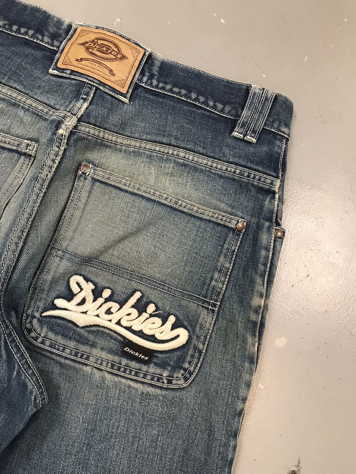 Dickies × Vintage Vintage Dickies logo embroidered big daddy distressed denim Size US 32 / EU 48 - 12 Thumbnail