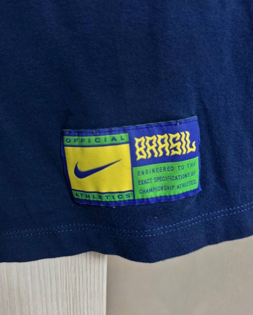 Nike Nike Brazil Away Jersey Blockcore Rare Size US M / EU 48-50 / 2 - 6 Thumbnail