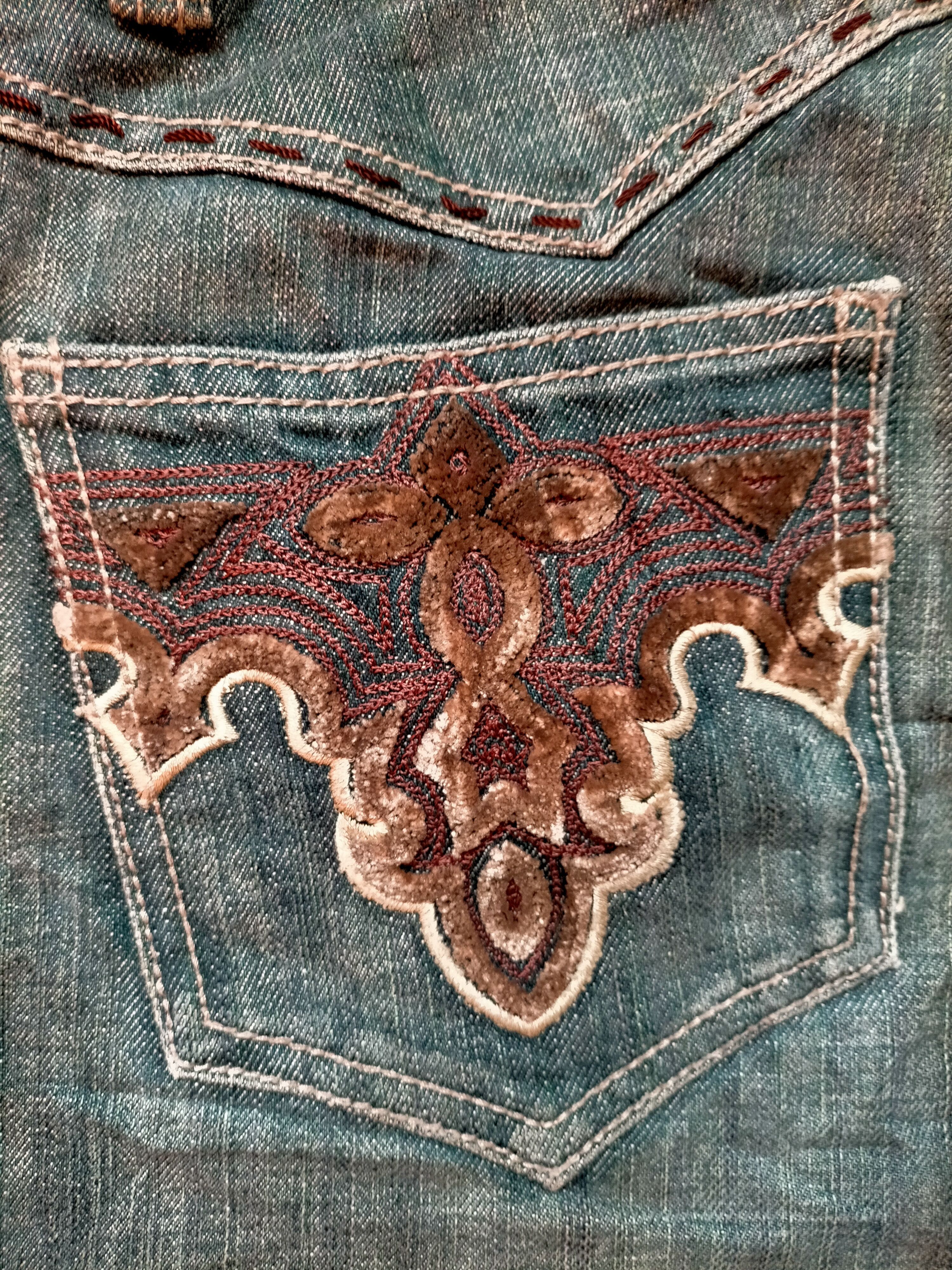 Hysteric Glamour Flare Jeans Antik Denim Embroidered Low rise Boot cut Denim Size US 28 / EU 44 - 15 Thumbnail